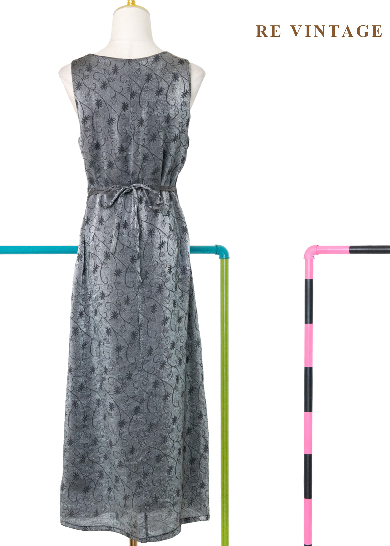 銀河裡的雛菊 - 銀線花卉連身長裙11