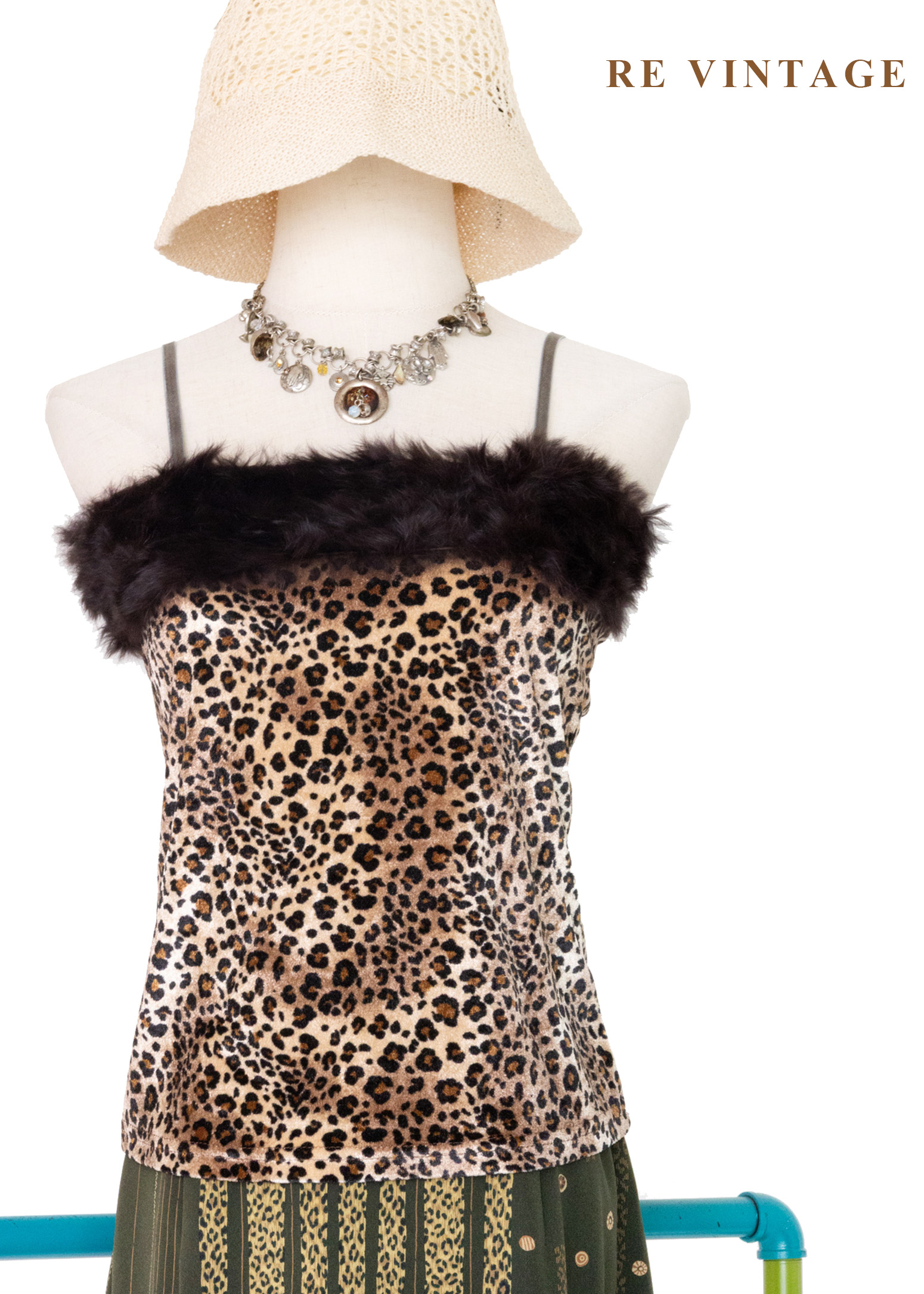 Velvet Wild 絨毛小豹細肩帶背心