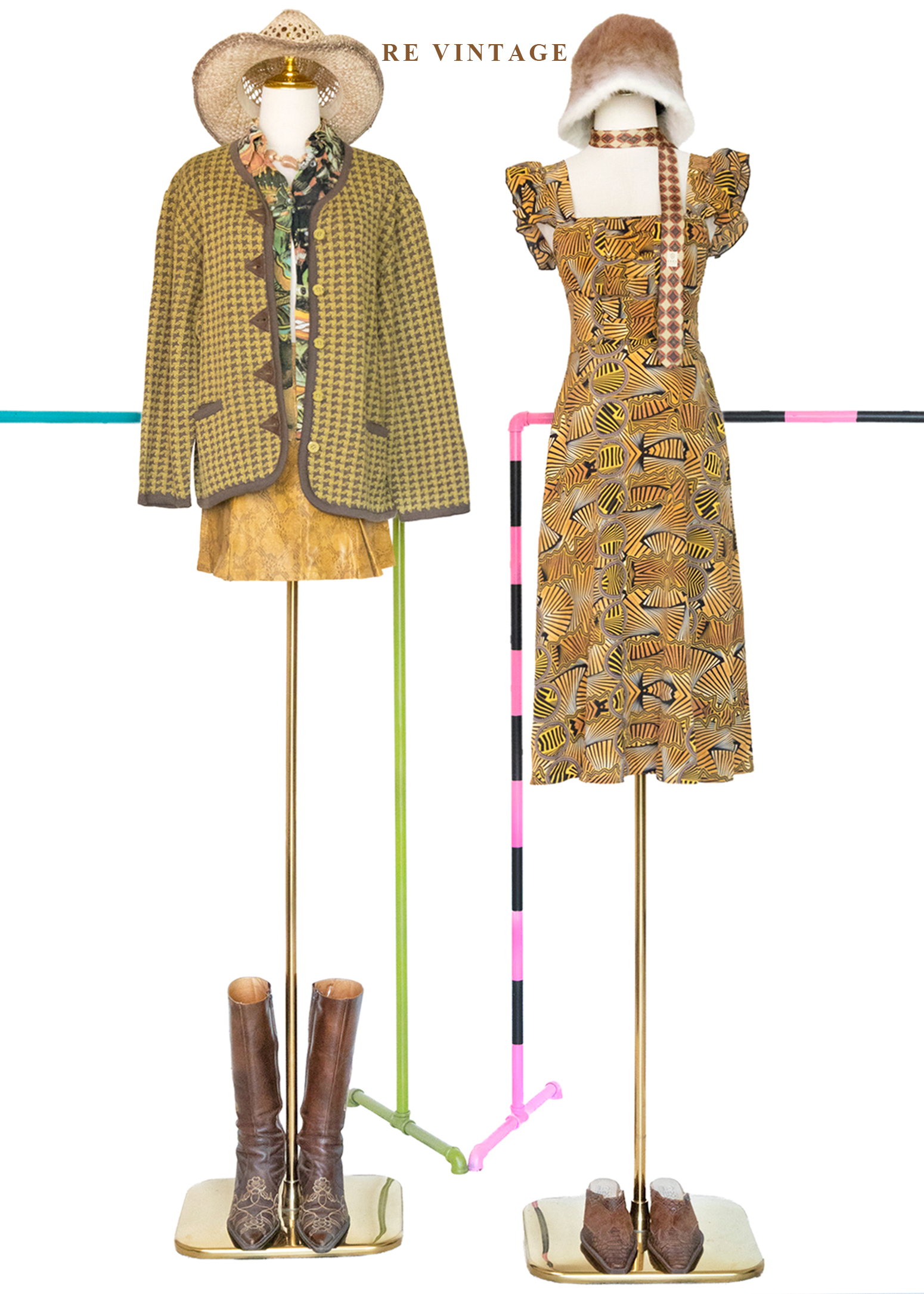 質感單品 - Lemon Yellow 千鳥格針織外套2