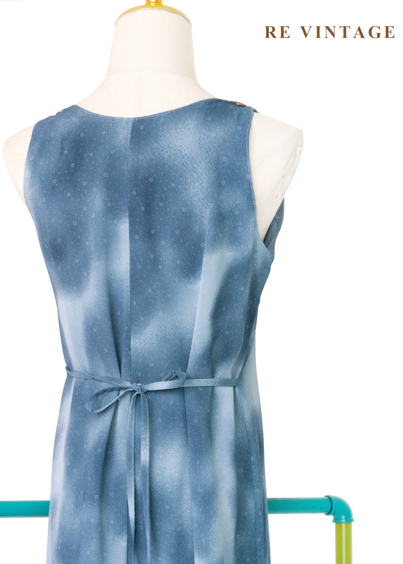 雲的形狀小花的溫度長洋裝15