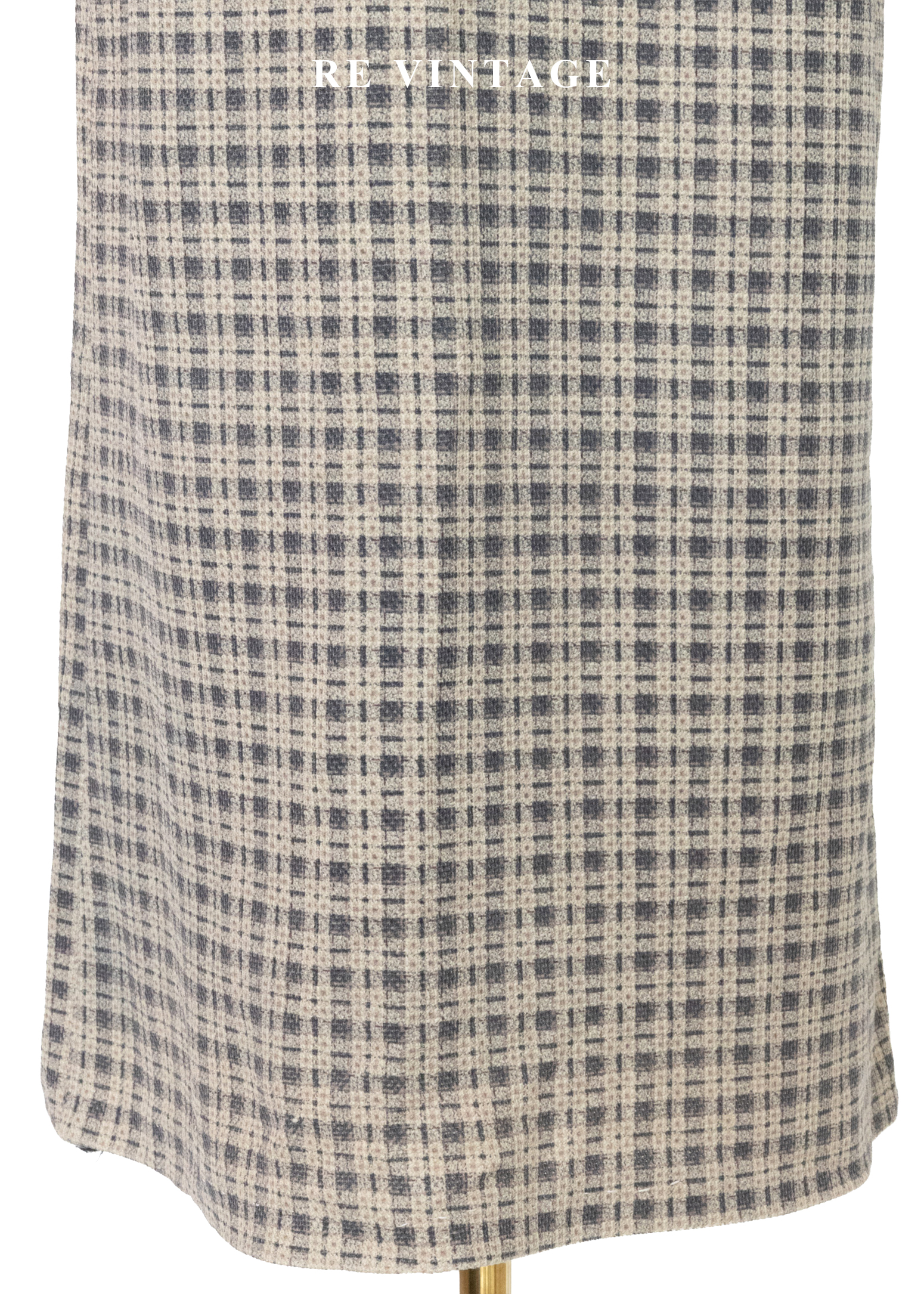 質感單品 - 漫步時光英倫經典細格紋長裙(28")7