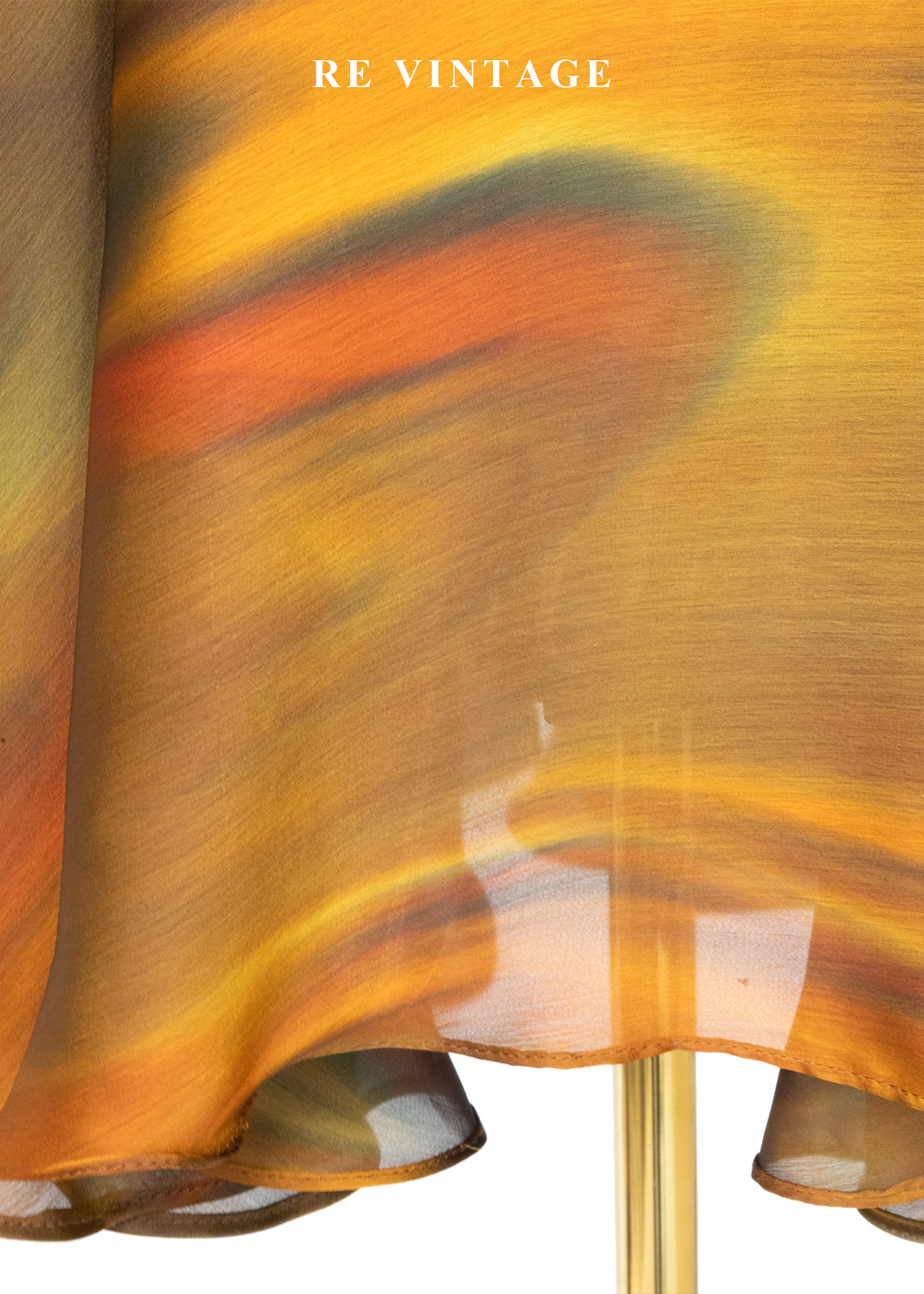 陽光下の液態金橘融光長裙(25-30")8