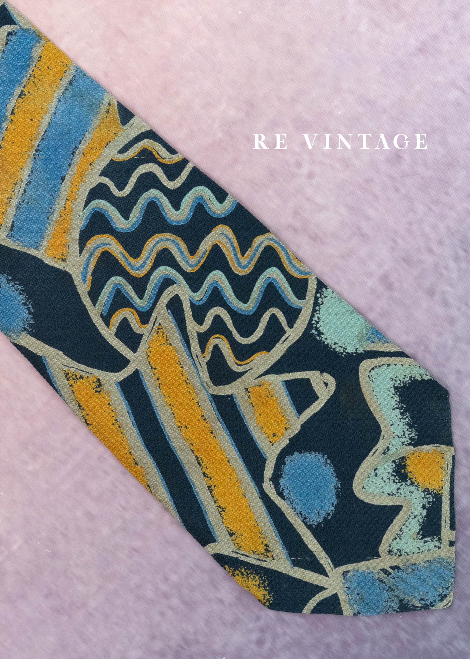 Retro - Futurism 幾何圖騰領帶7