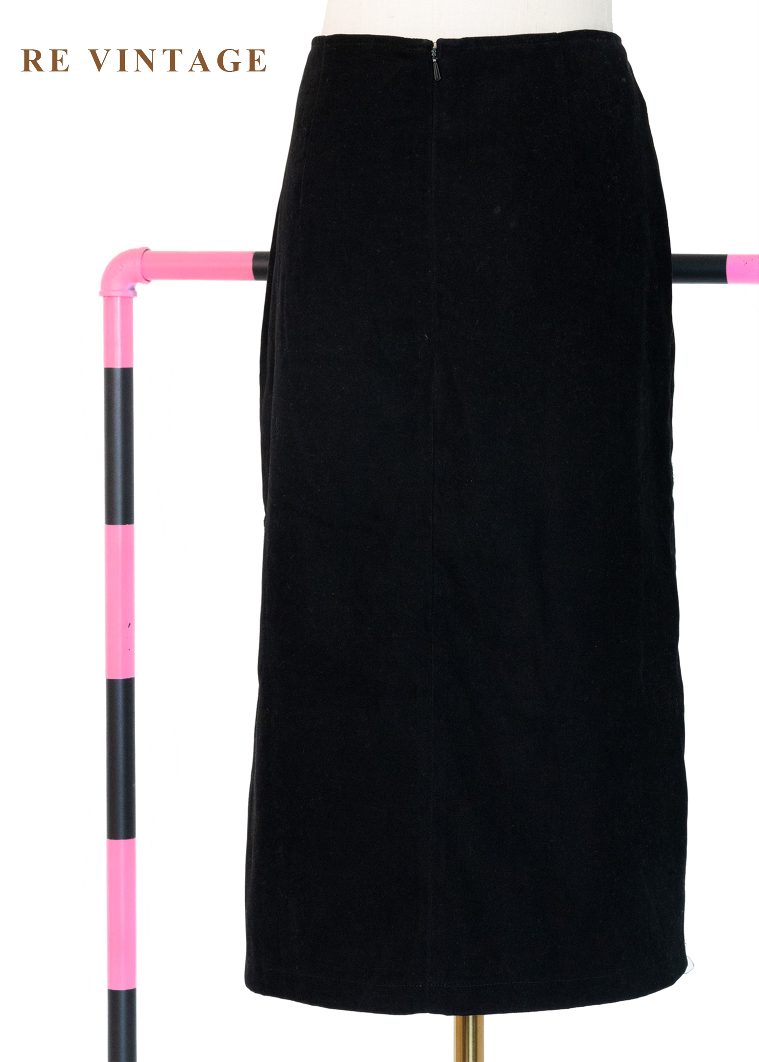 斜向筆畫柔和線條中長裙(29")8