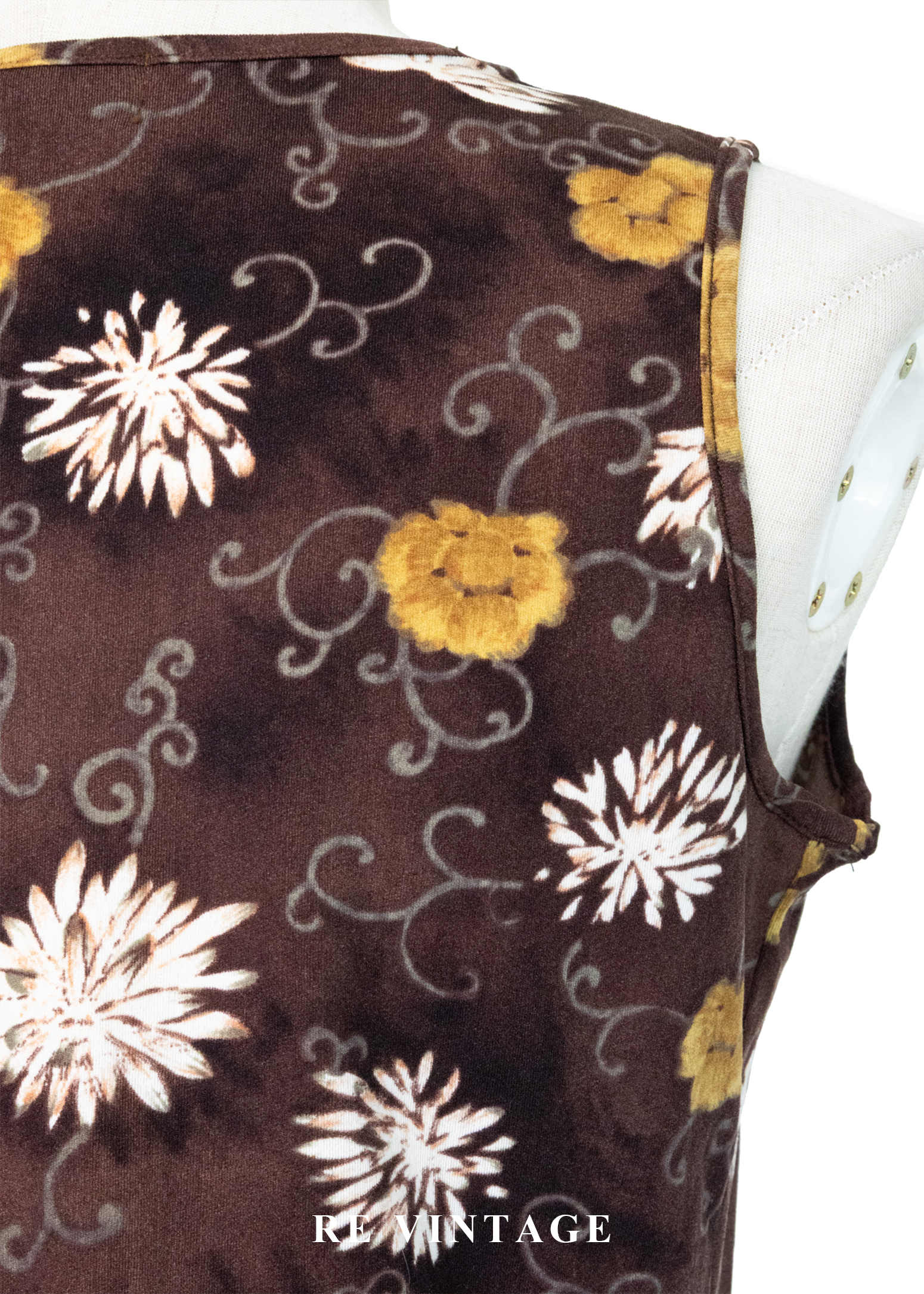 Mocha 雙色小花迷你短洋裝10