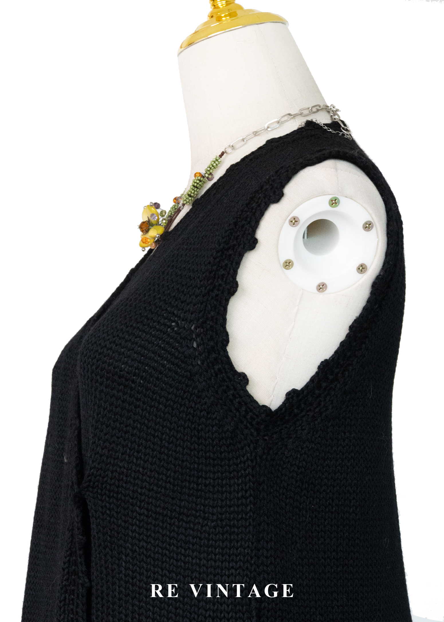 花朵十字繡圖騰針織背心8