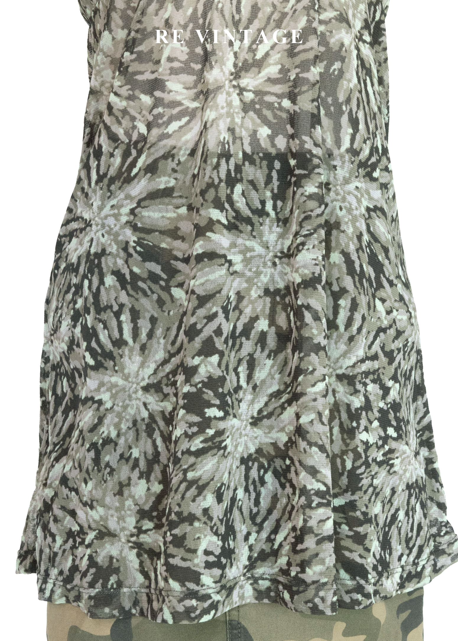 抽象墨染迷彩長版上衣4