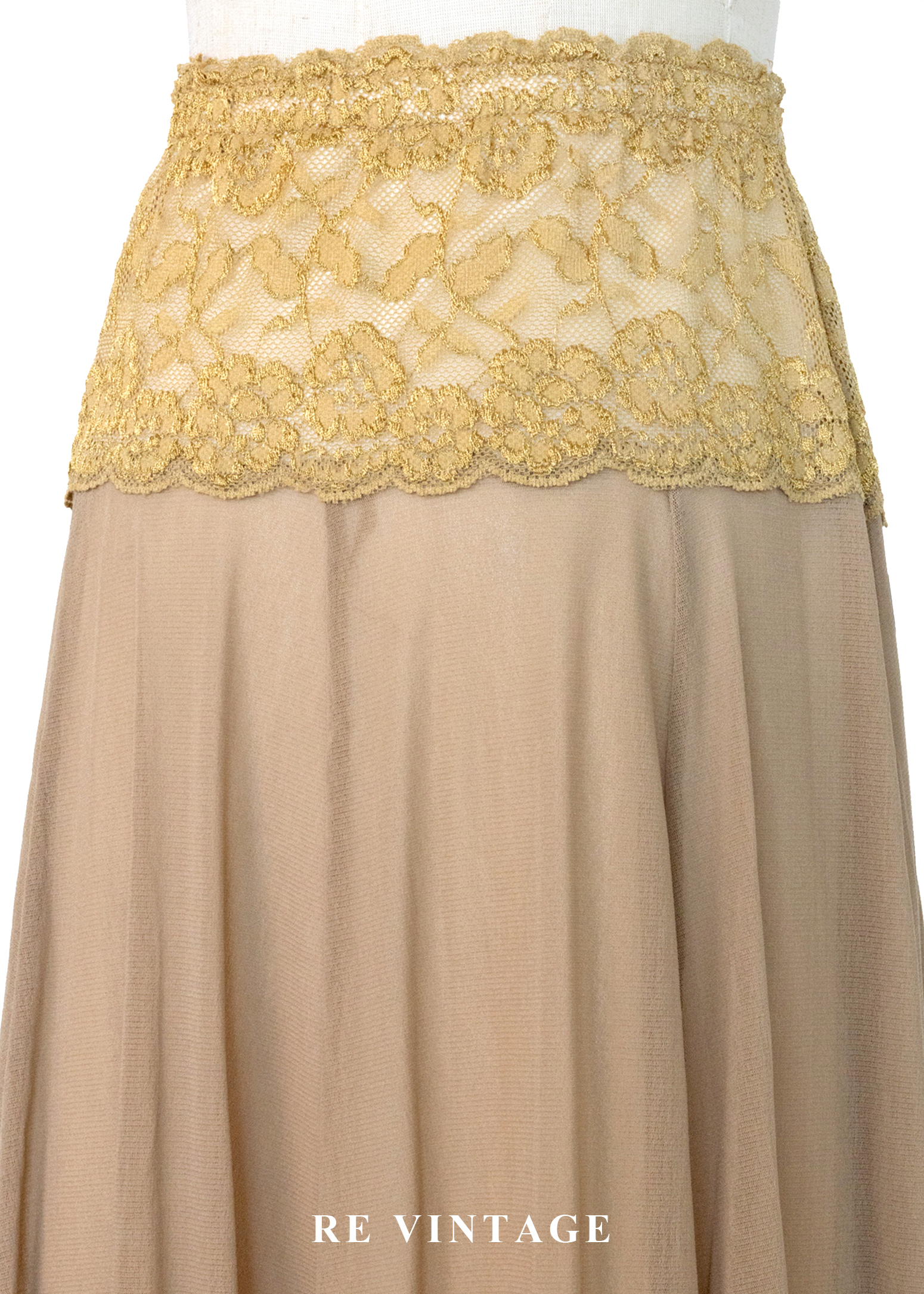 蜂蜜月光柔紗亮片美裙(22-27")10