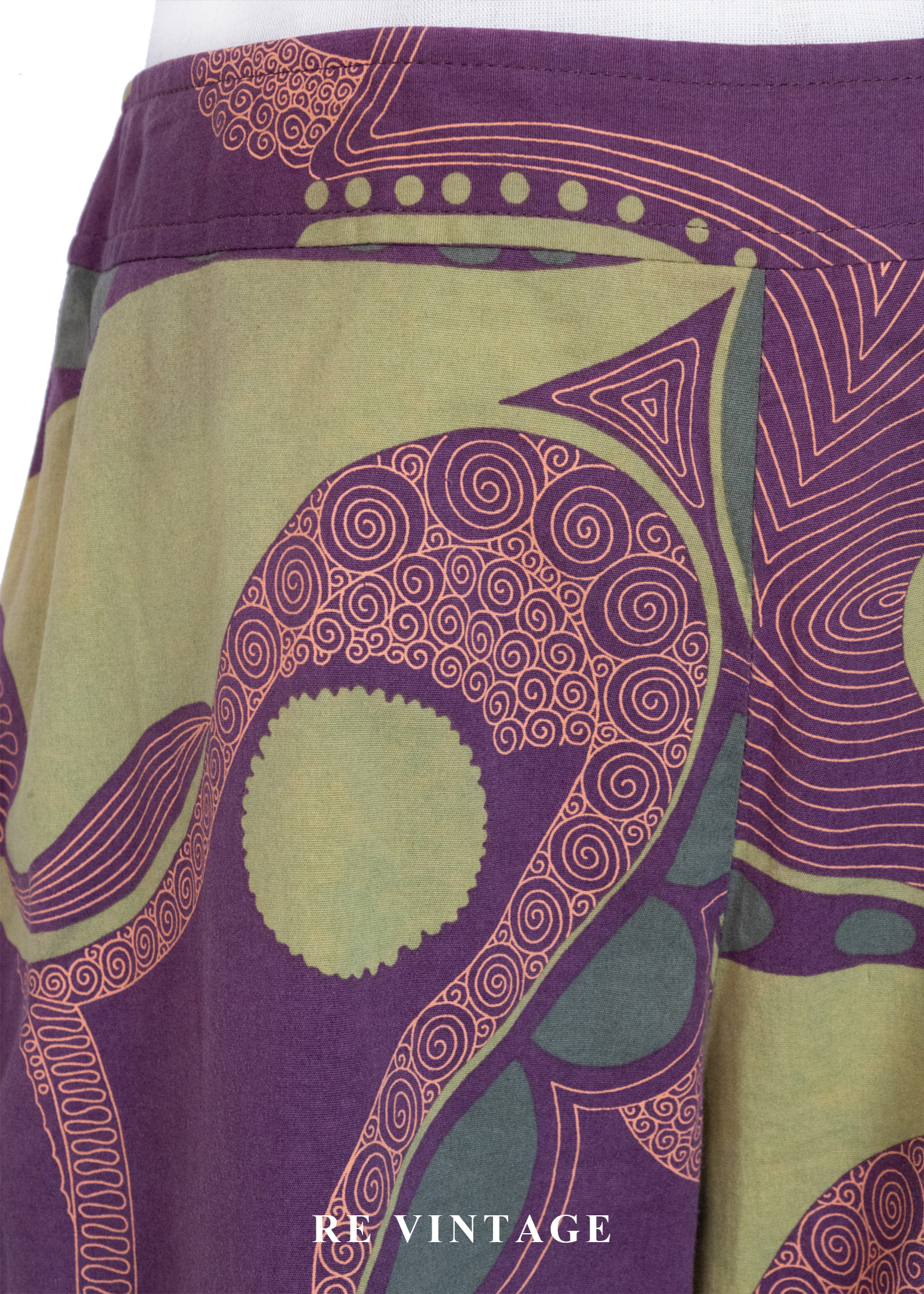 迷幻綠洲花紋流動美褲(26")6