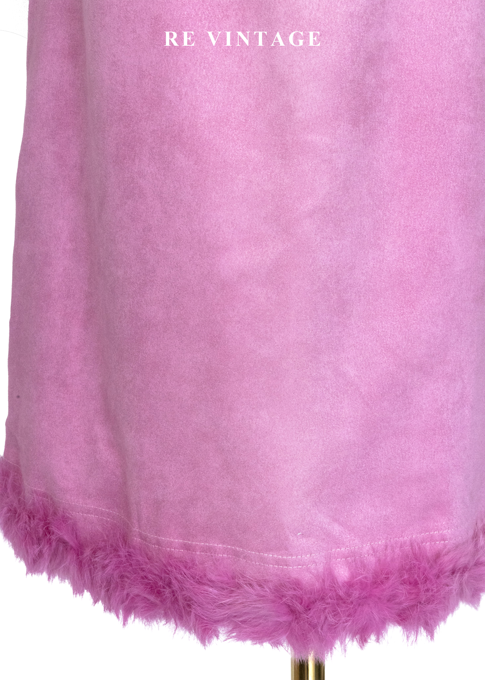 草莓軟糖毛絨邊美裙(26")4