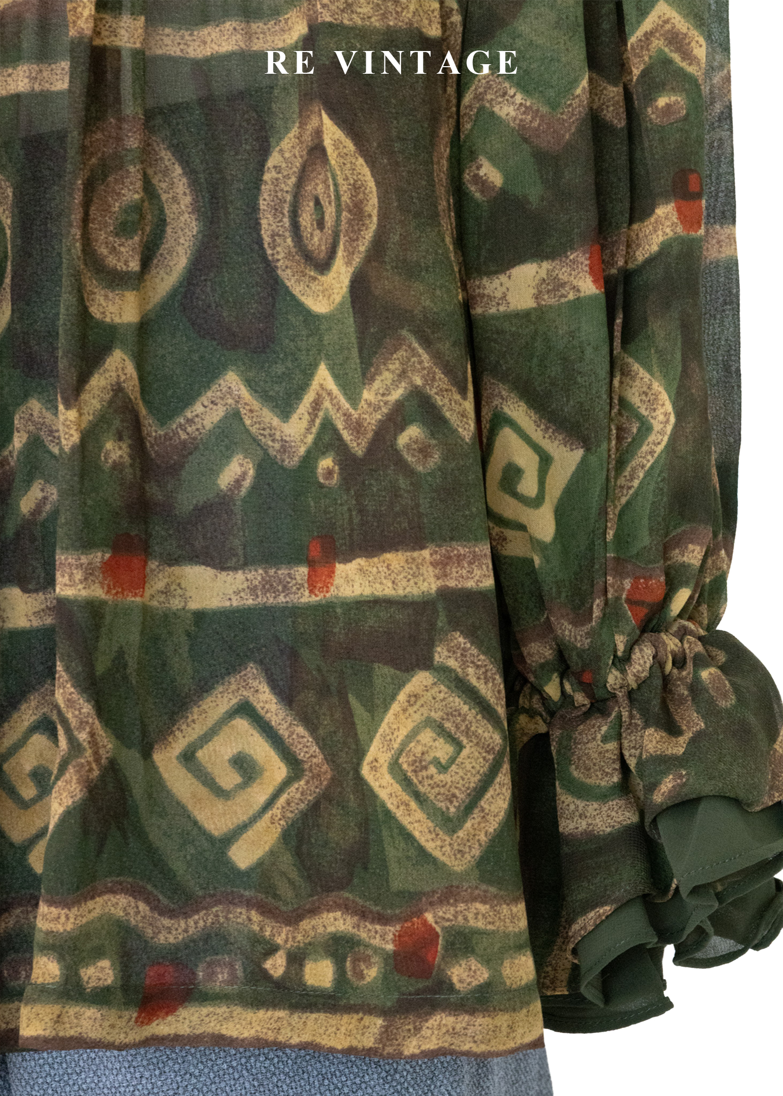 波希米雅公主狂放幾何圖騰上衣12