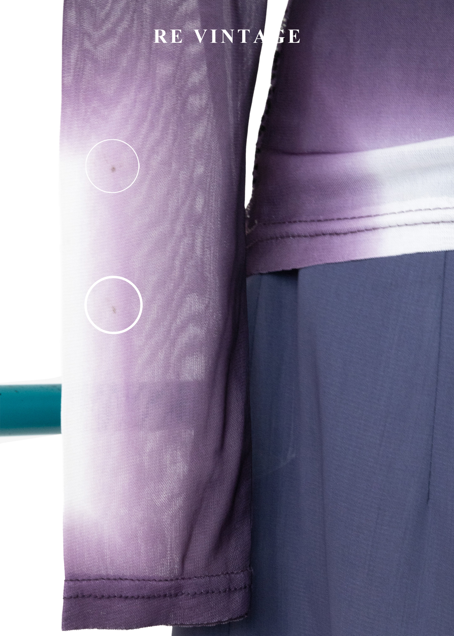 星塵灑落的紫色光暈網紗上衣15