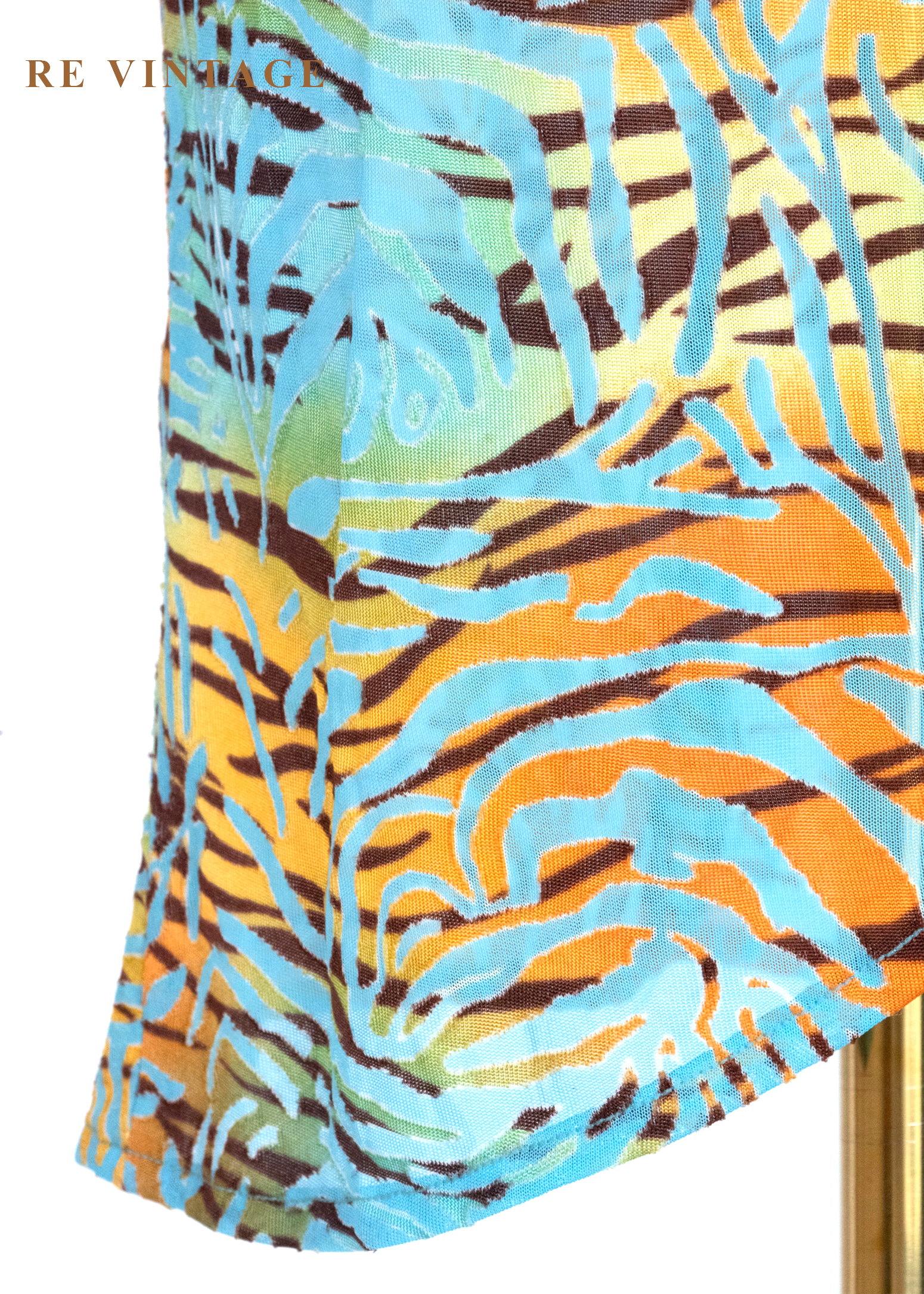 熱帶線條畫作美裙(26")11