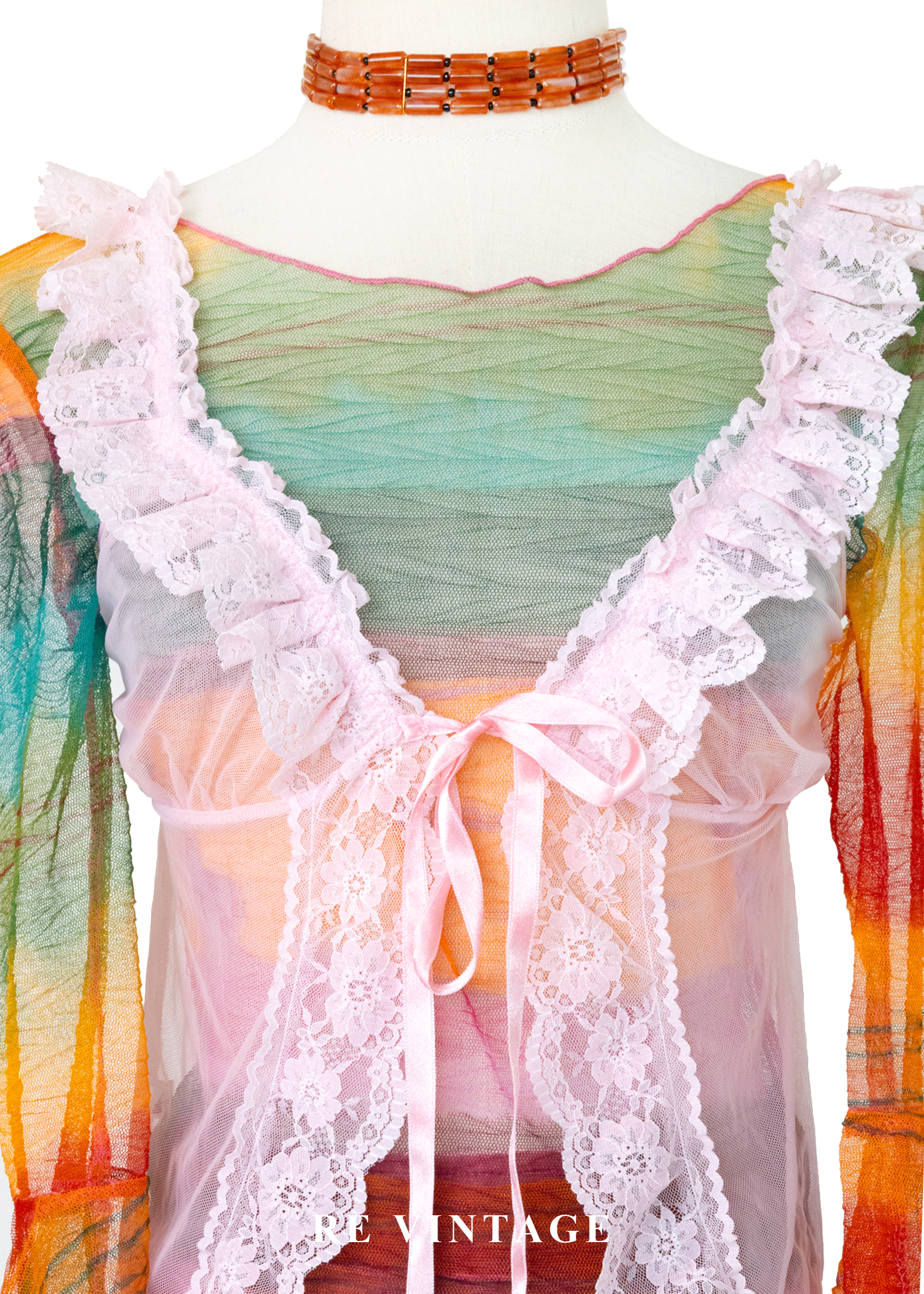 粉紅光的美夢蕾絲背心3