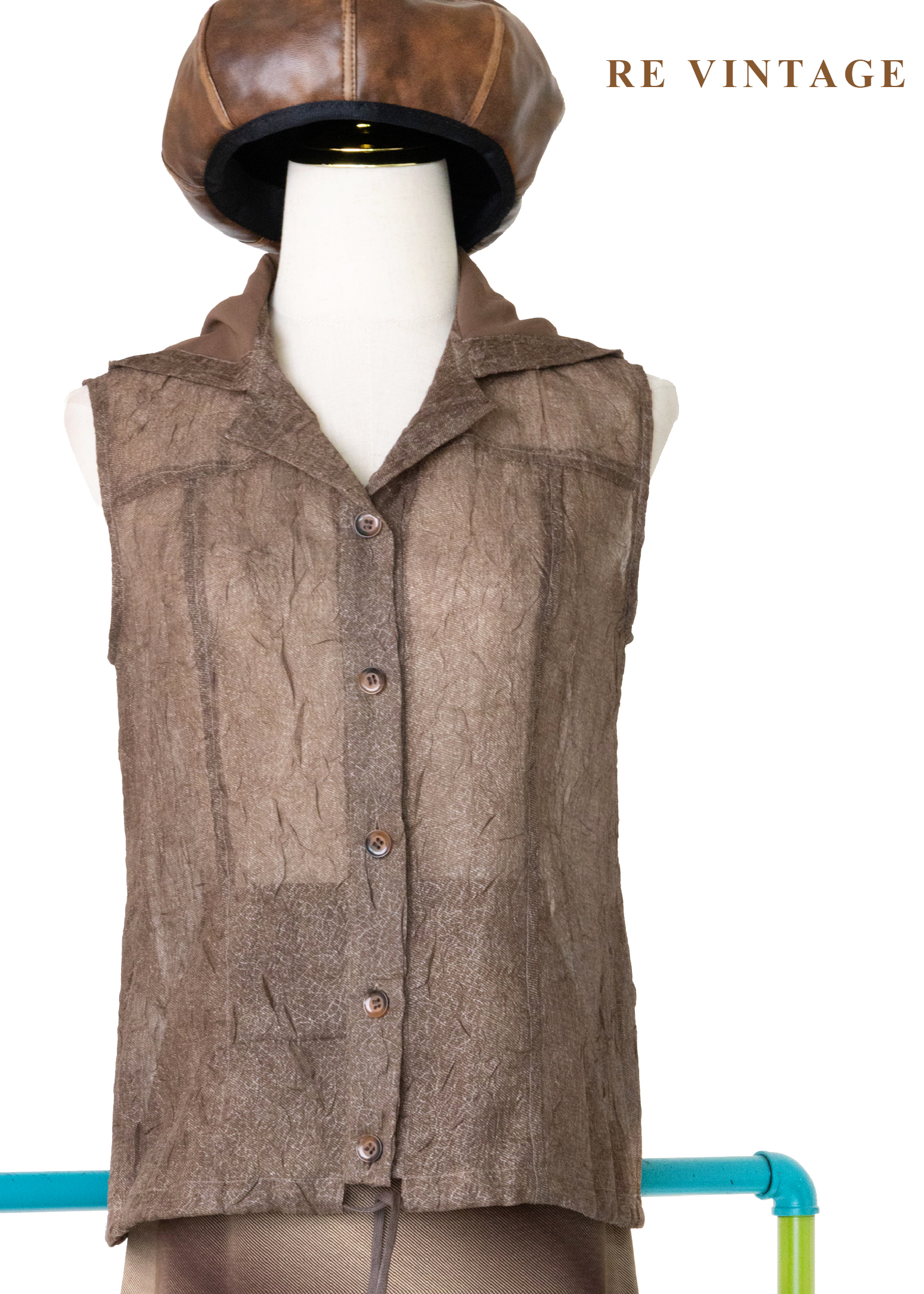 地質探險家壓褶連帽背心6