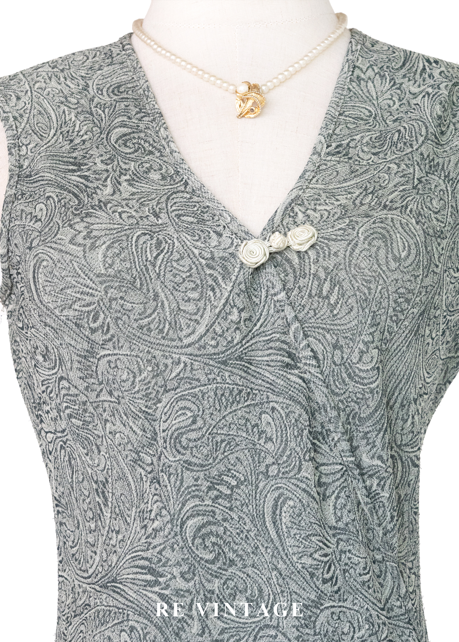 柔霧蕨類氣質長洋裝5