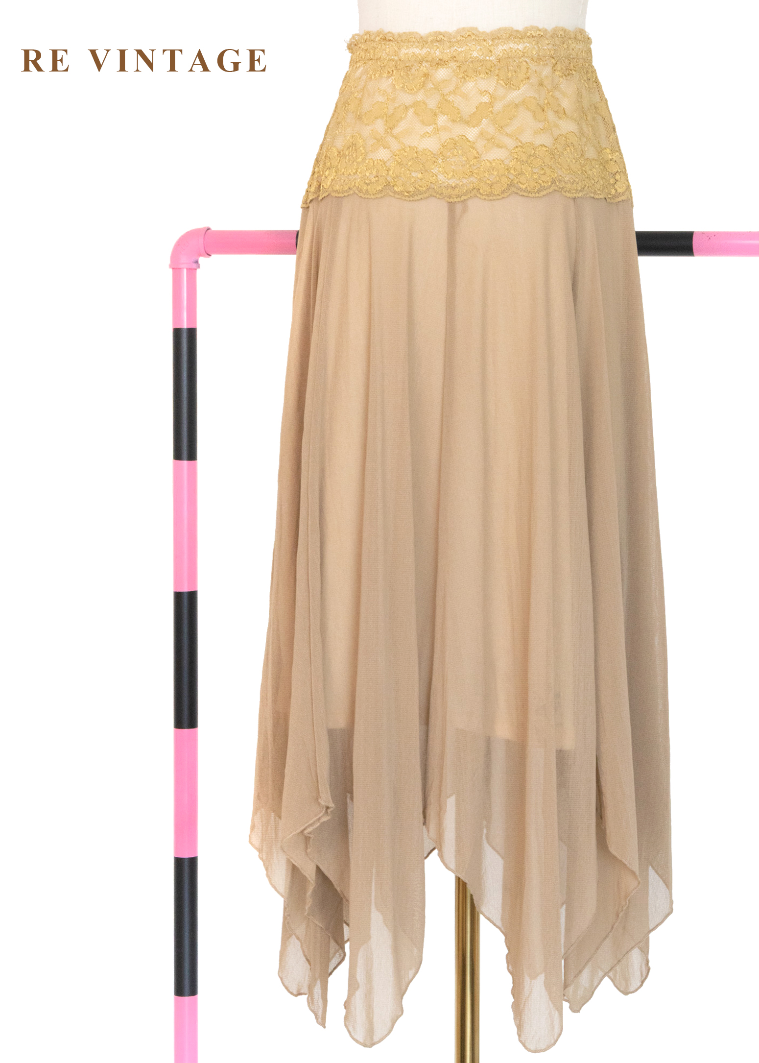 蜂蜜月光柔紗亮片美裙(22-27")8