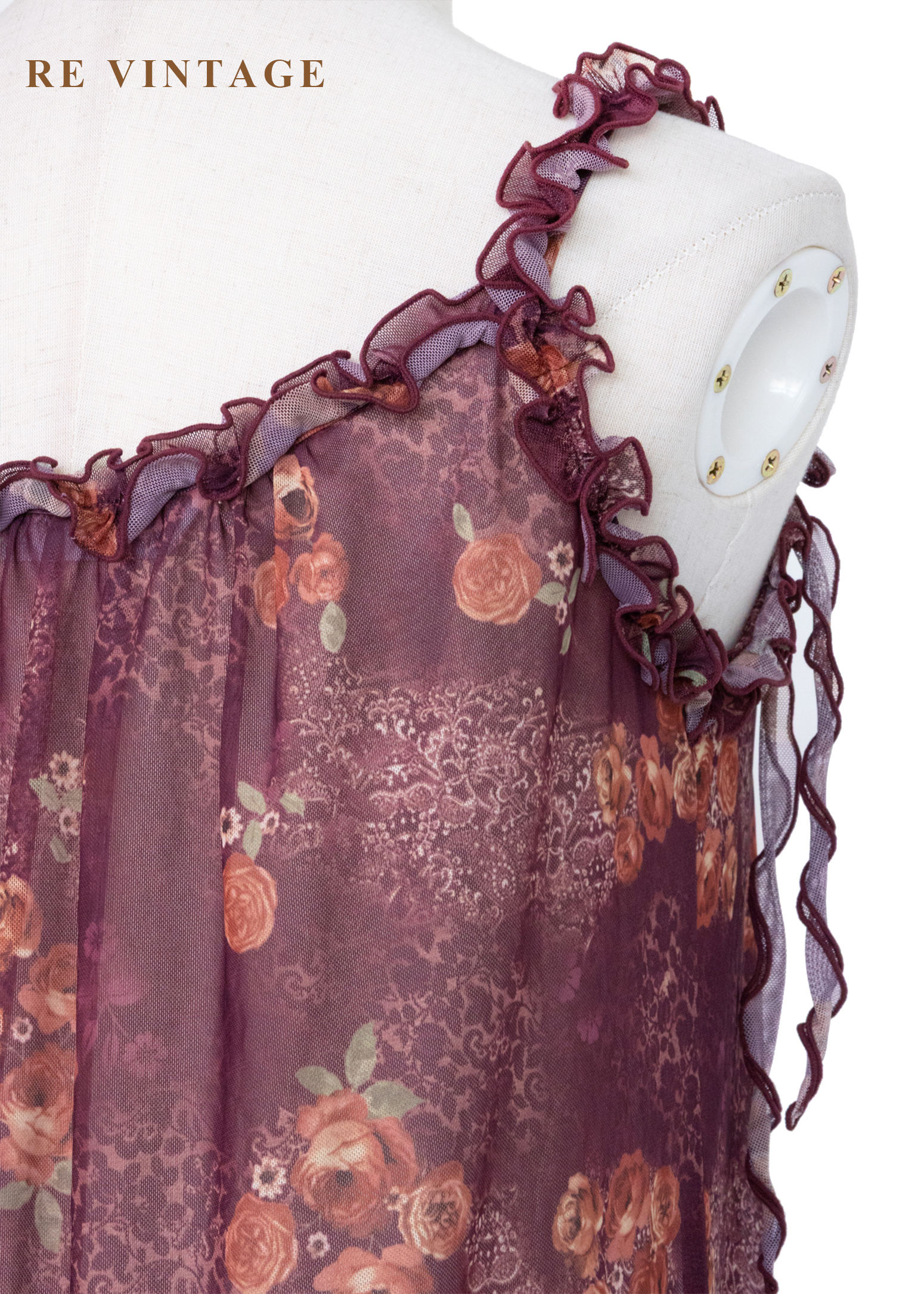 Rose Dust 茶玫瑰浪漫透膚洋裝14