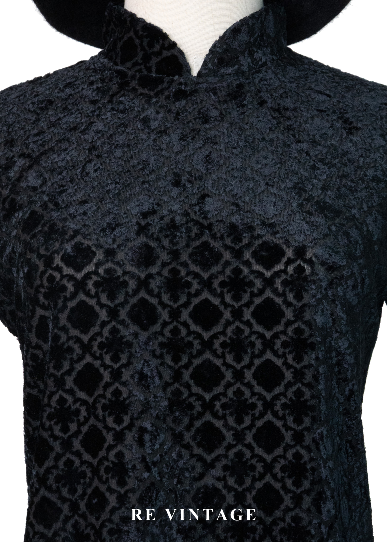 法國製 - 古典壓紋燒絨上衣3