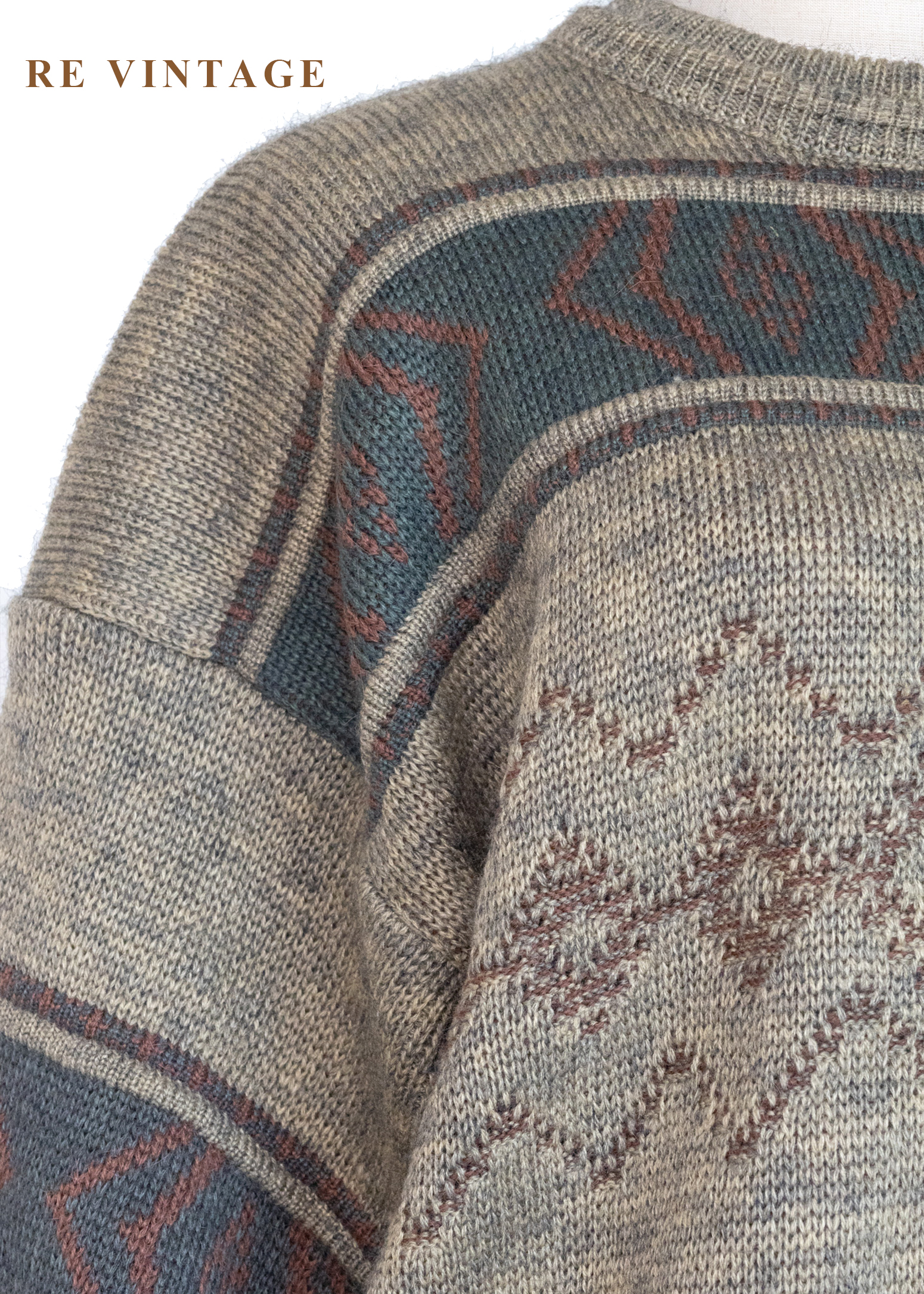 石林晨光幾何圖騰針織毛衣5