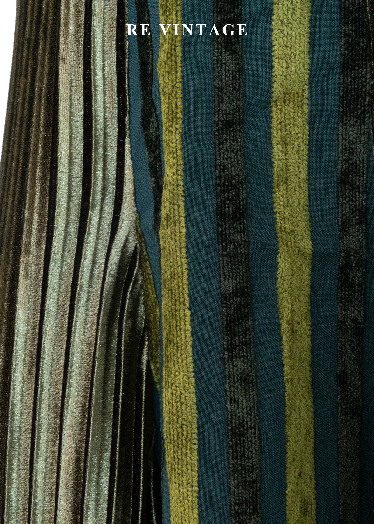 墨綠線條優雅波動光短裙(25")10