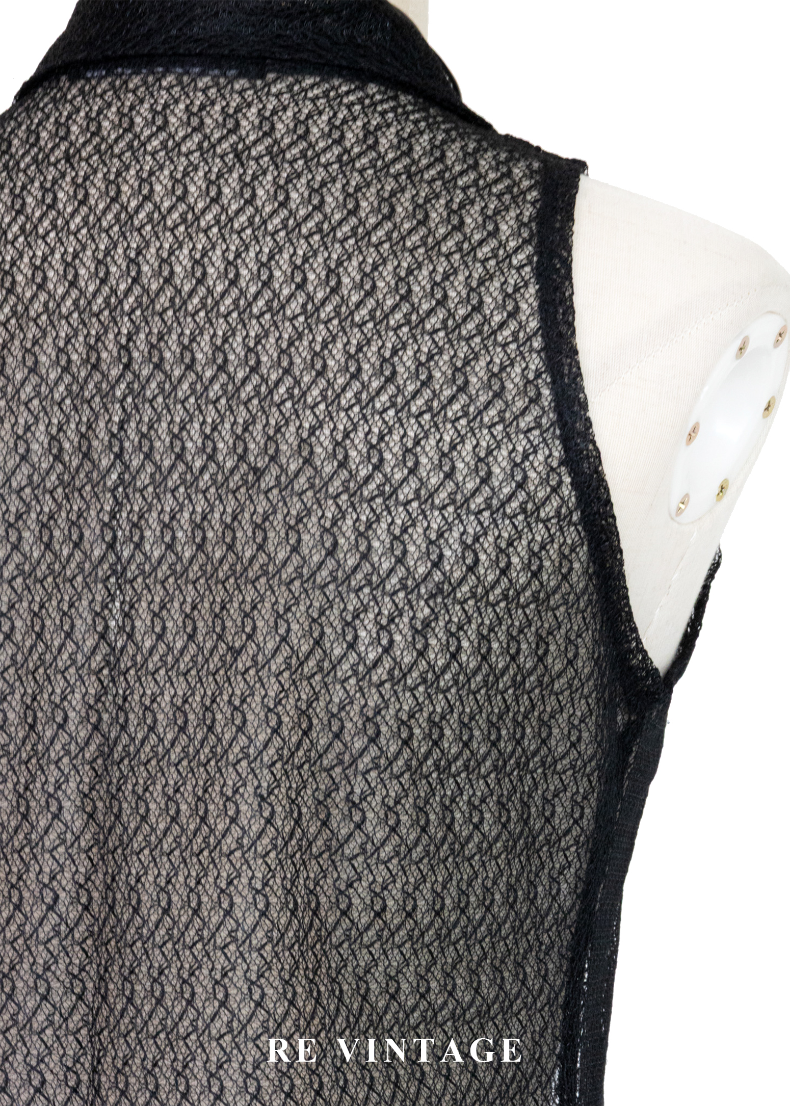 半透夢境中國釦蕾絲洋裝/罩衫15