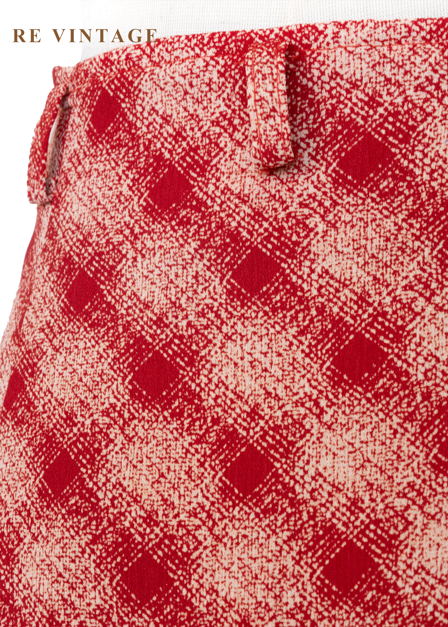 Scarlet checks 暖紅格調短裙 (27")5