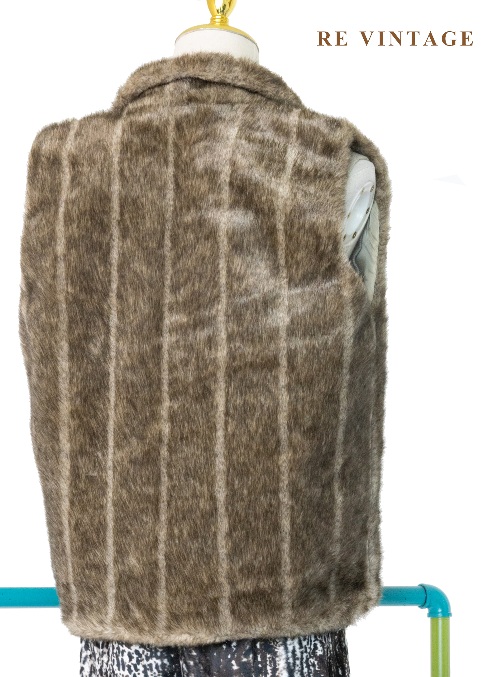 山谷の柔軟痕跡仿毛背心7