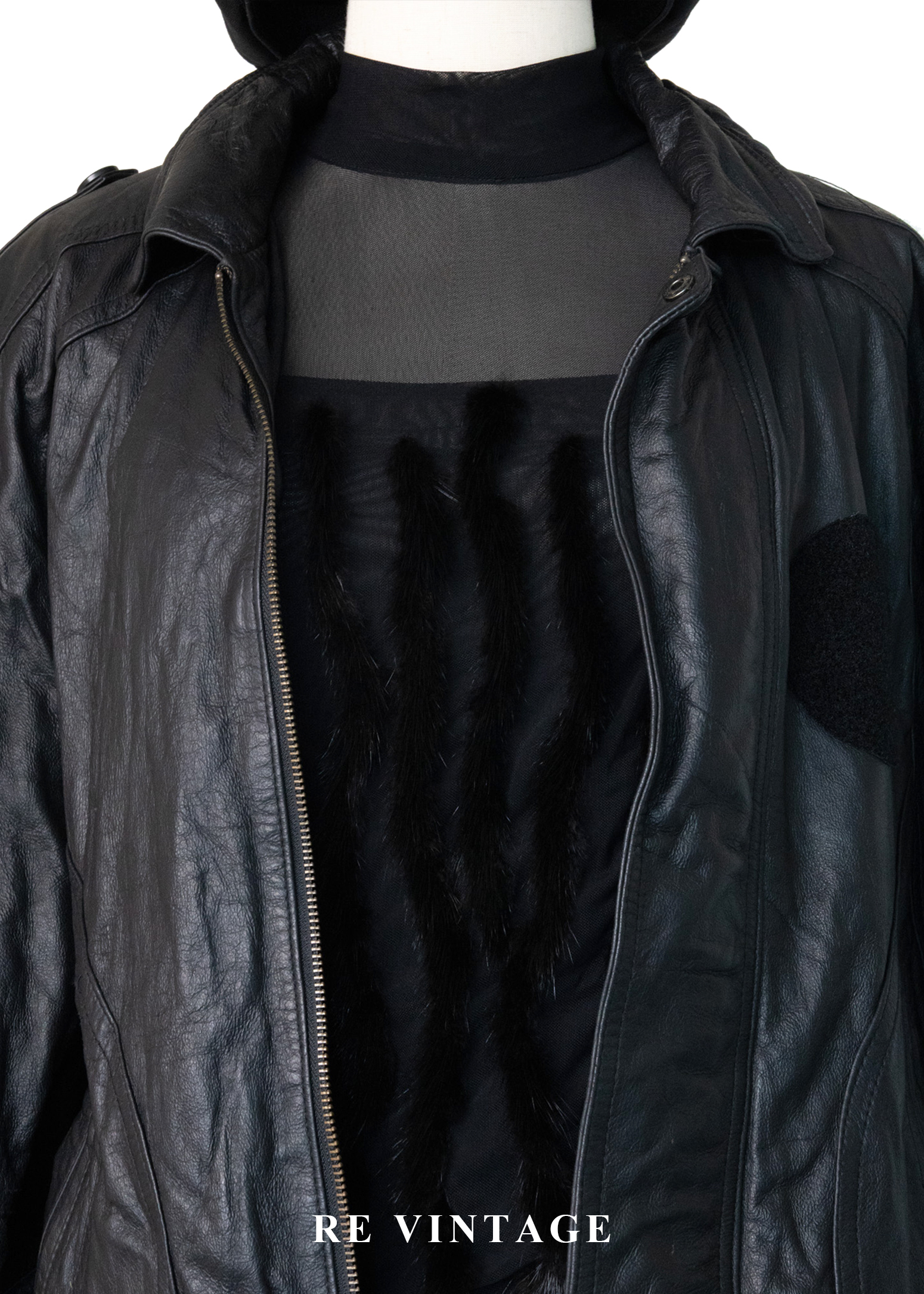 質感單品 - 牛皮夜行者皮革外套14
