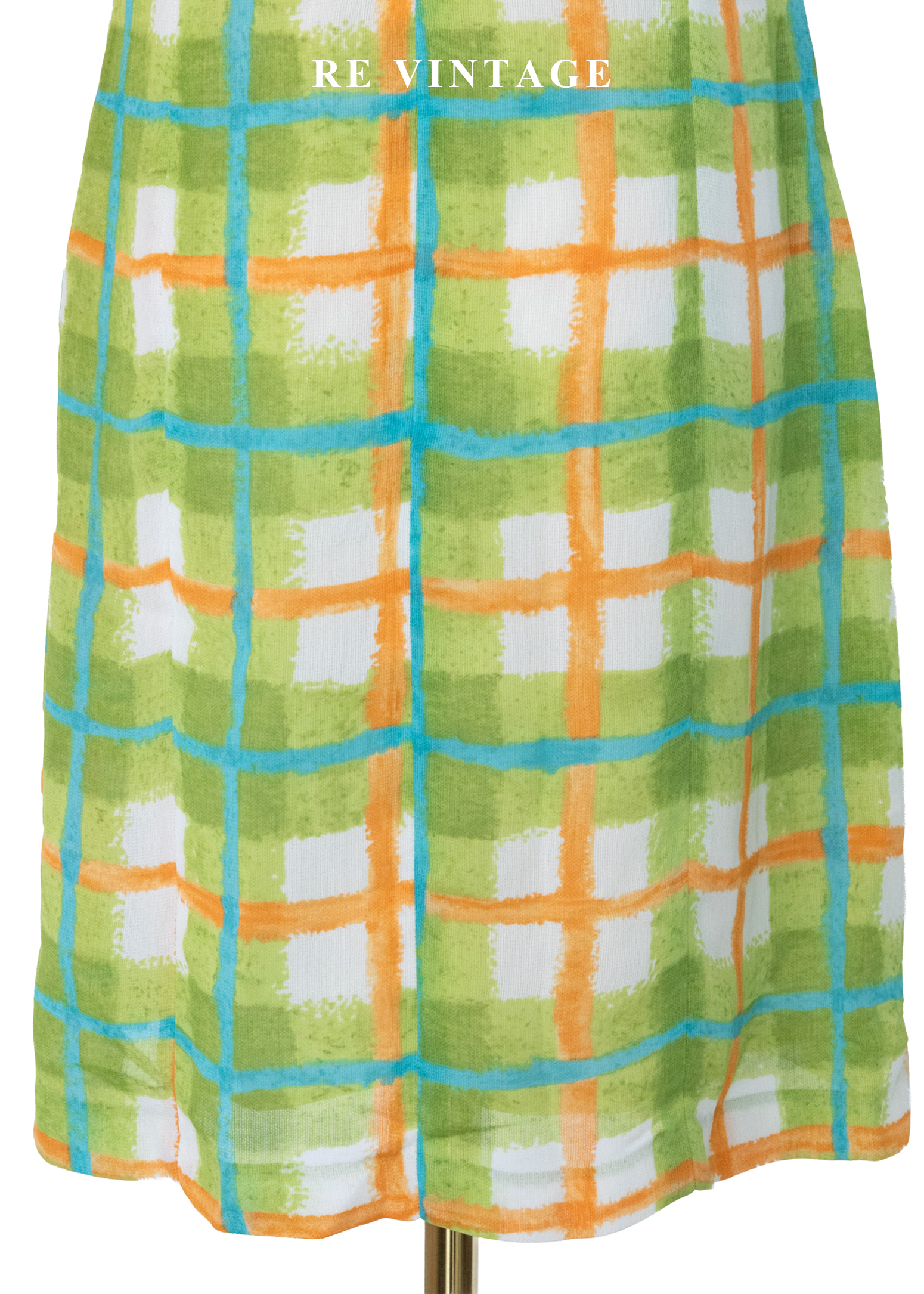 夏日維他命 - 手繪格紋洋裝10