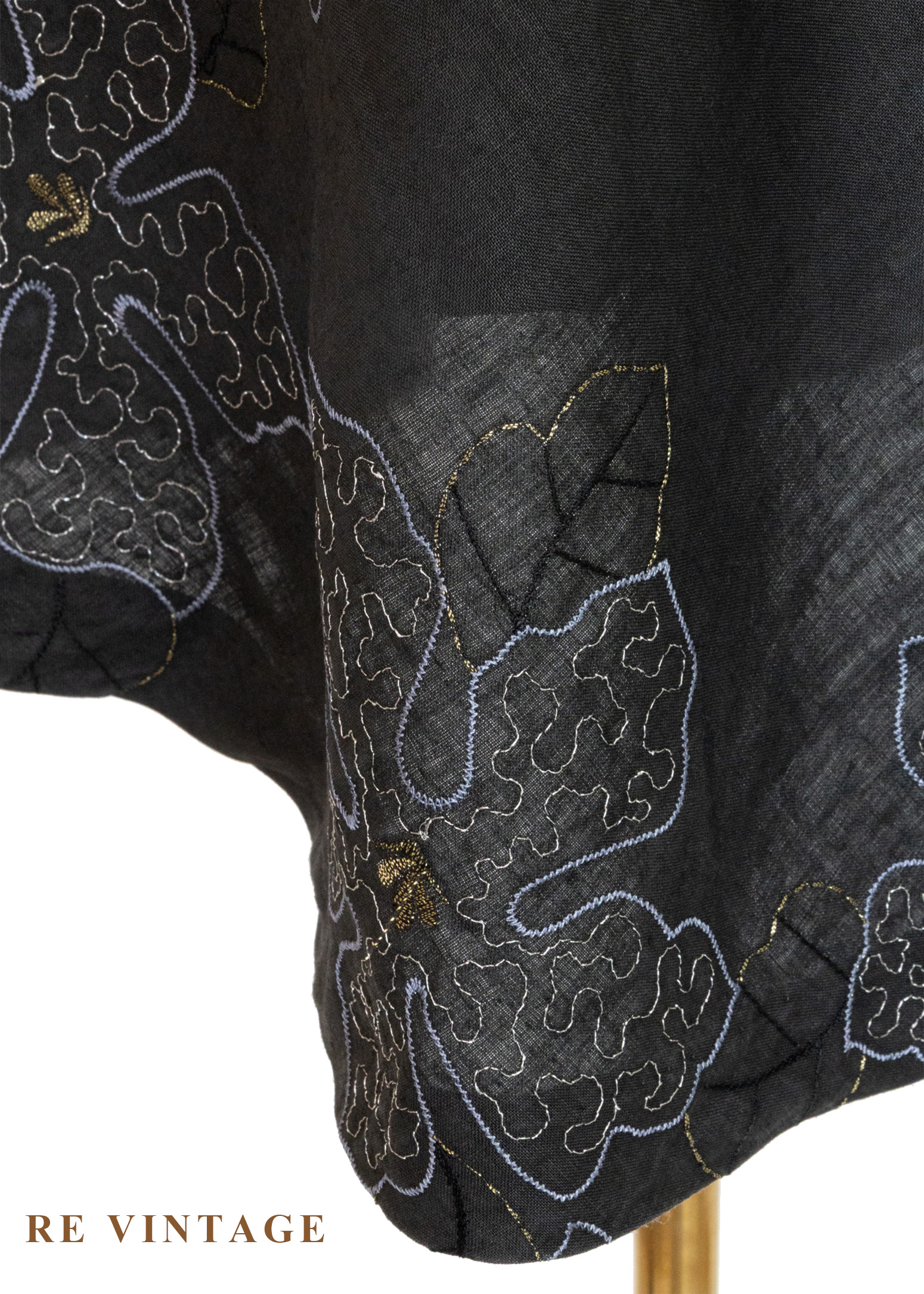 華麗金銀刺繡花花美裙 (30")9