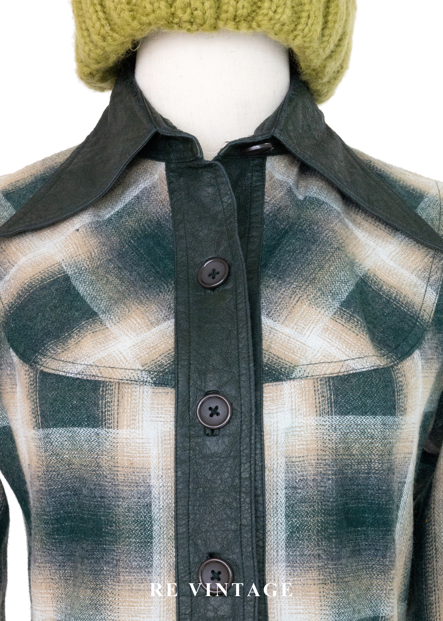 Echo in the Pines 霧裡森林格紋長洋裝5