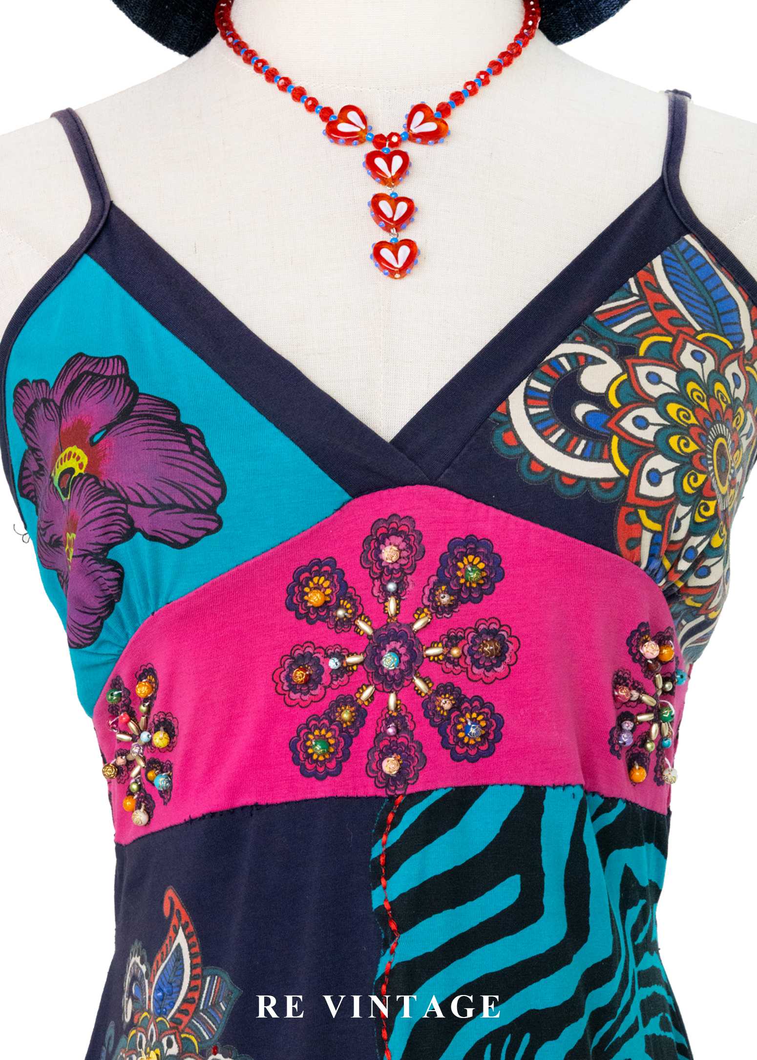 『歐洲寶貝』霓虹迴聲狂歡派對細肩帶洋裝9