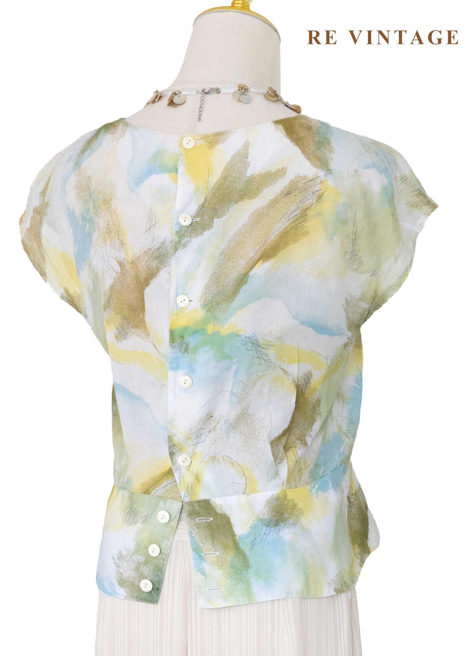 晨光水彩暈染棉料上衣9
