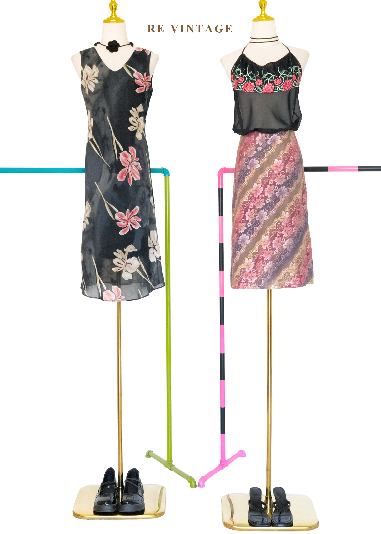 Baroque Reverie 斜紋漸層蕾絲美裙 (28")2