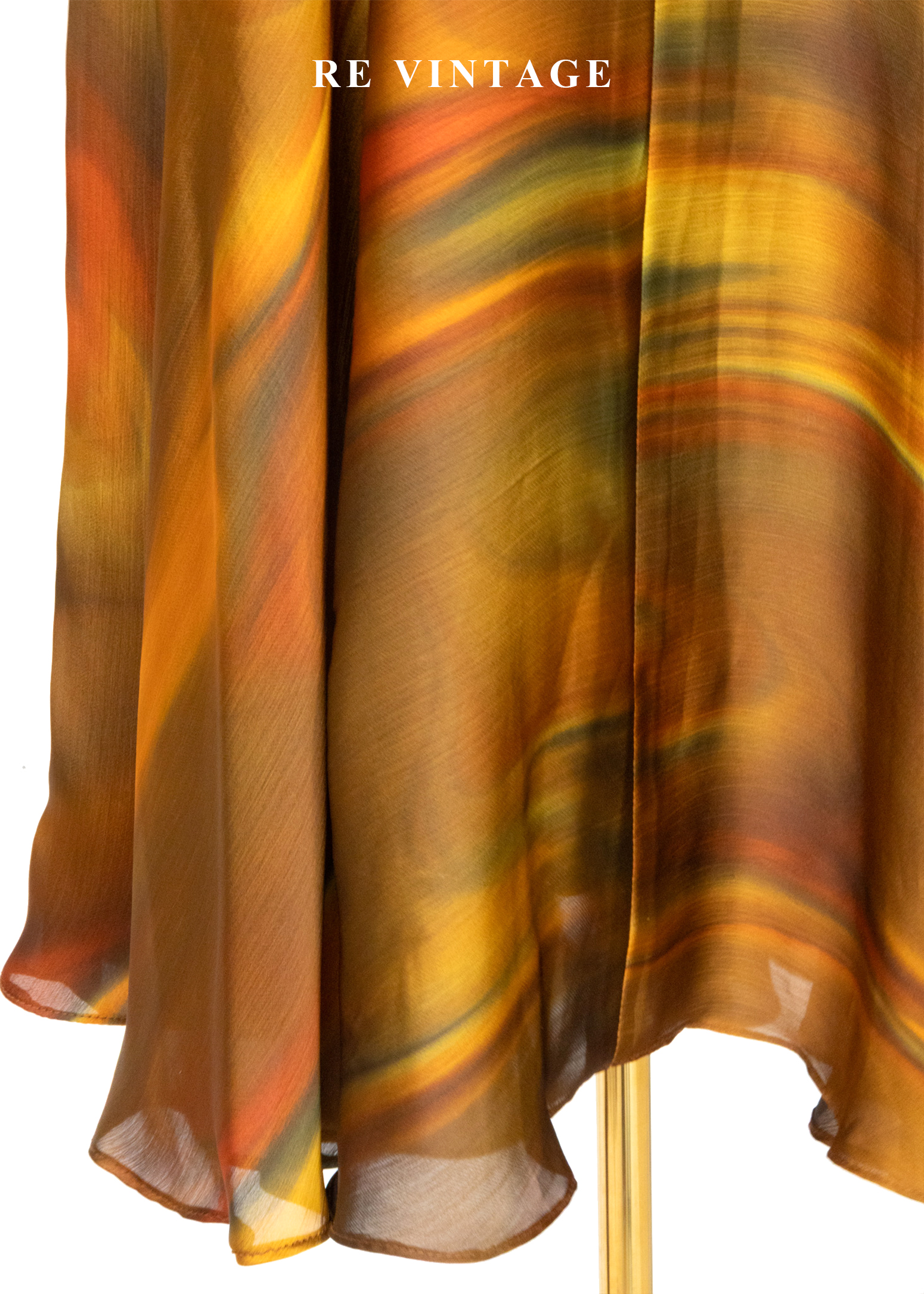 陽光下の液態金橘融光長裙(25-30")10