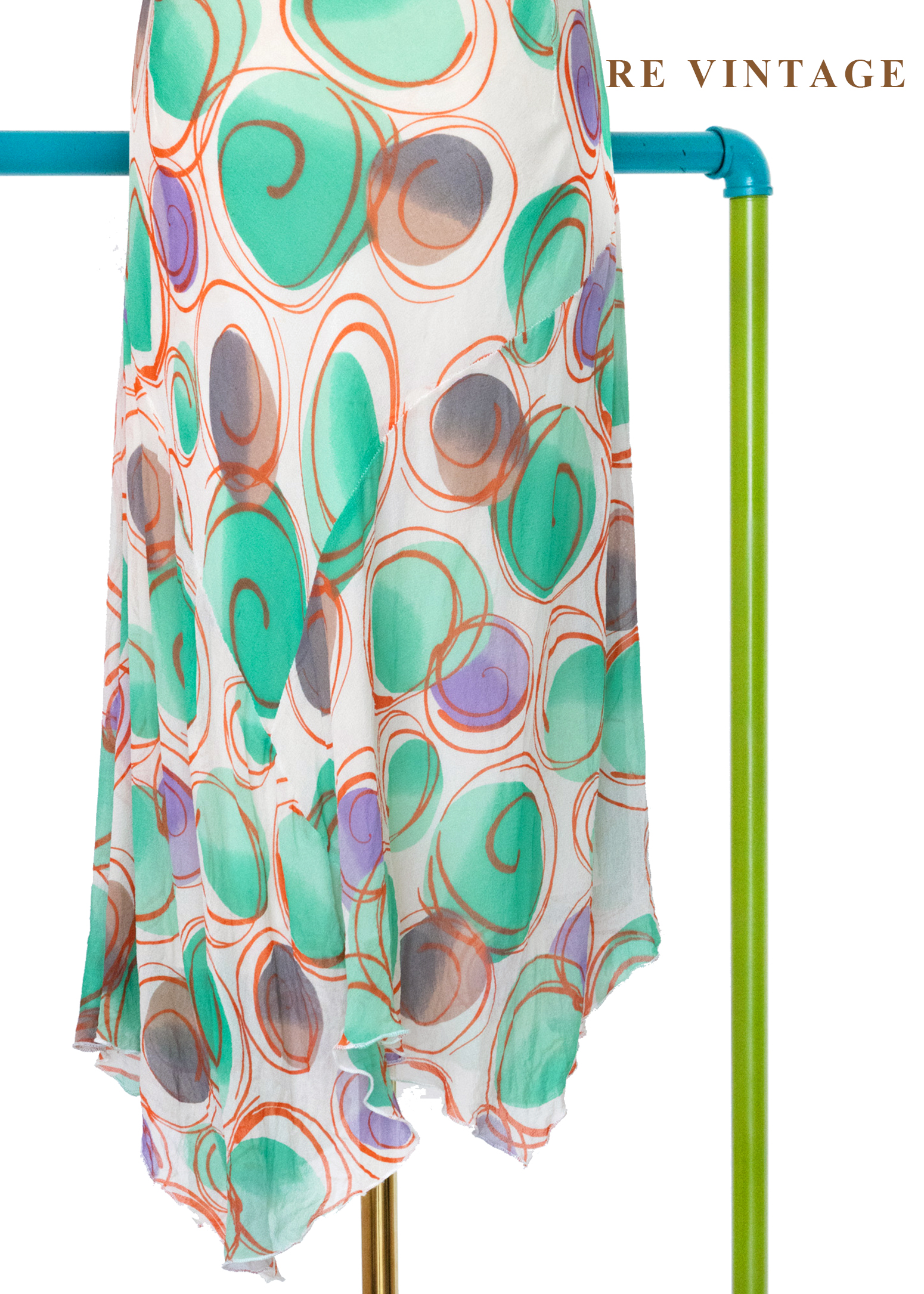 奇幻冒險 - 迷幻漩渦隨性塗鴉洋裝12