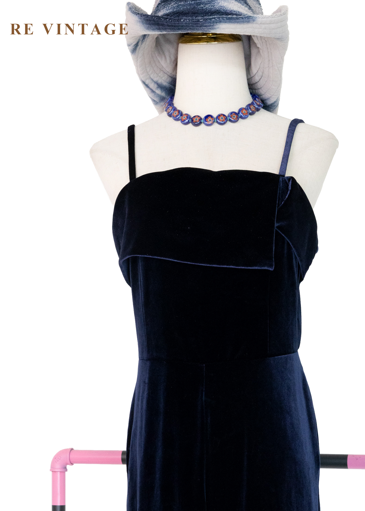 深藍海裡的美人魚細肩帶連身褲3