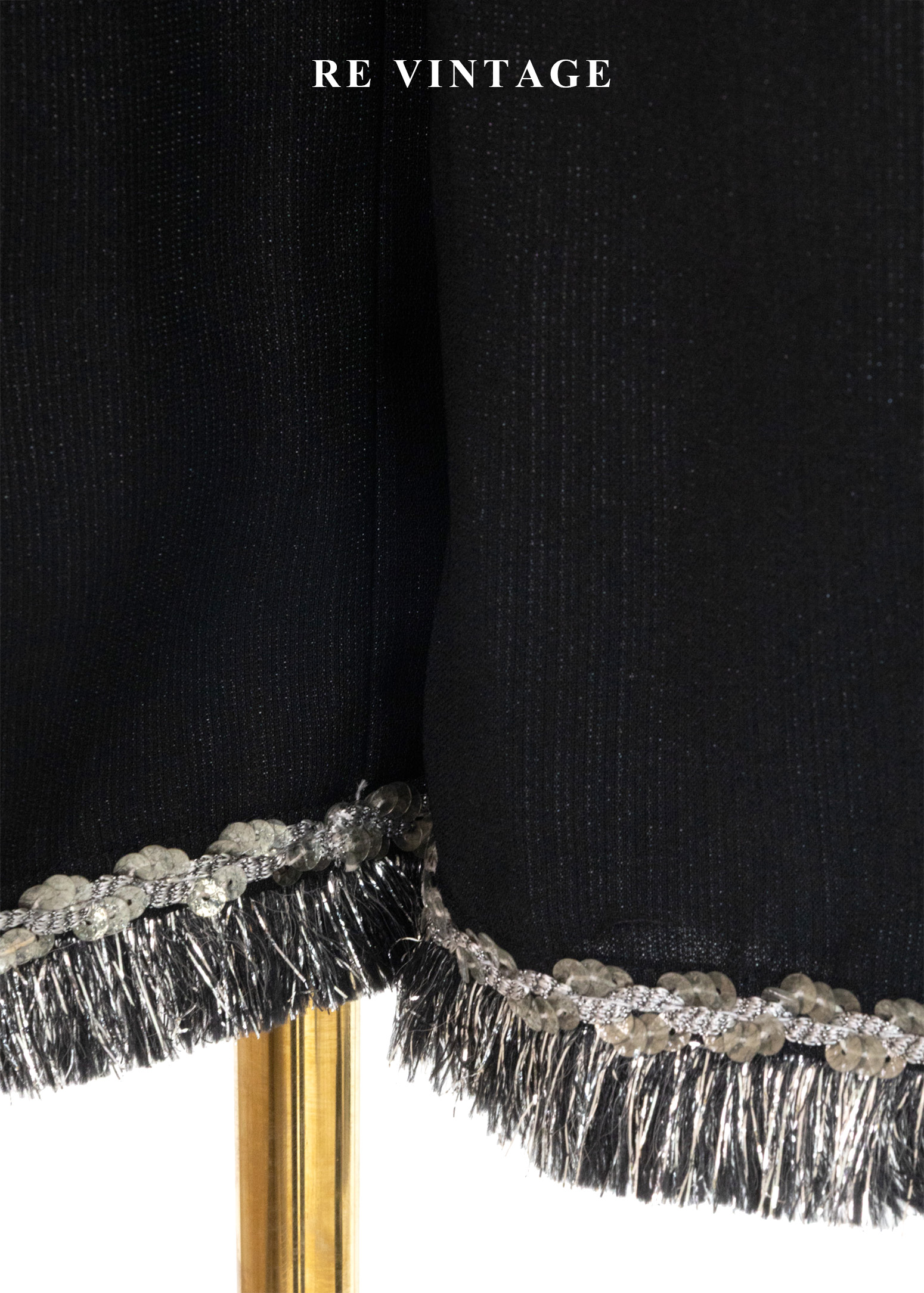 銀光軌跡閃亮流蘇七分褲(26")11