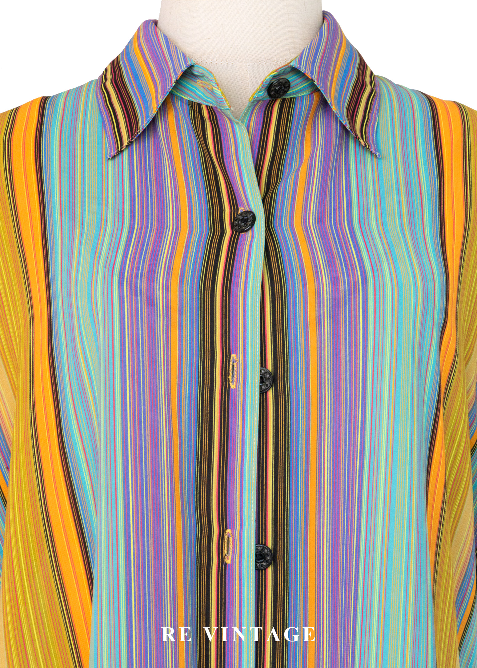 嘉年華條紋短袖襯衫3