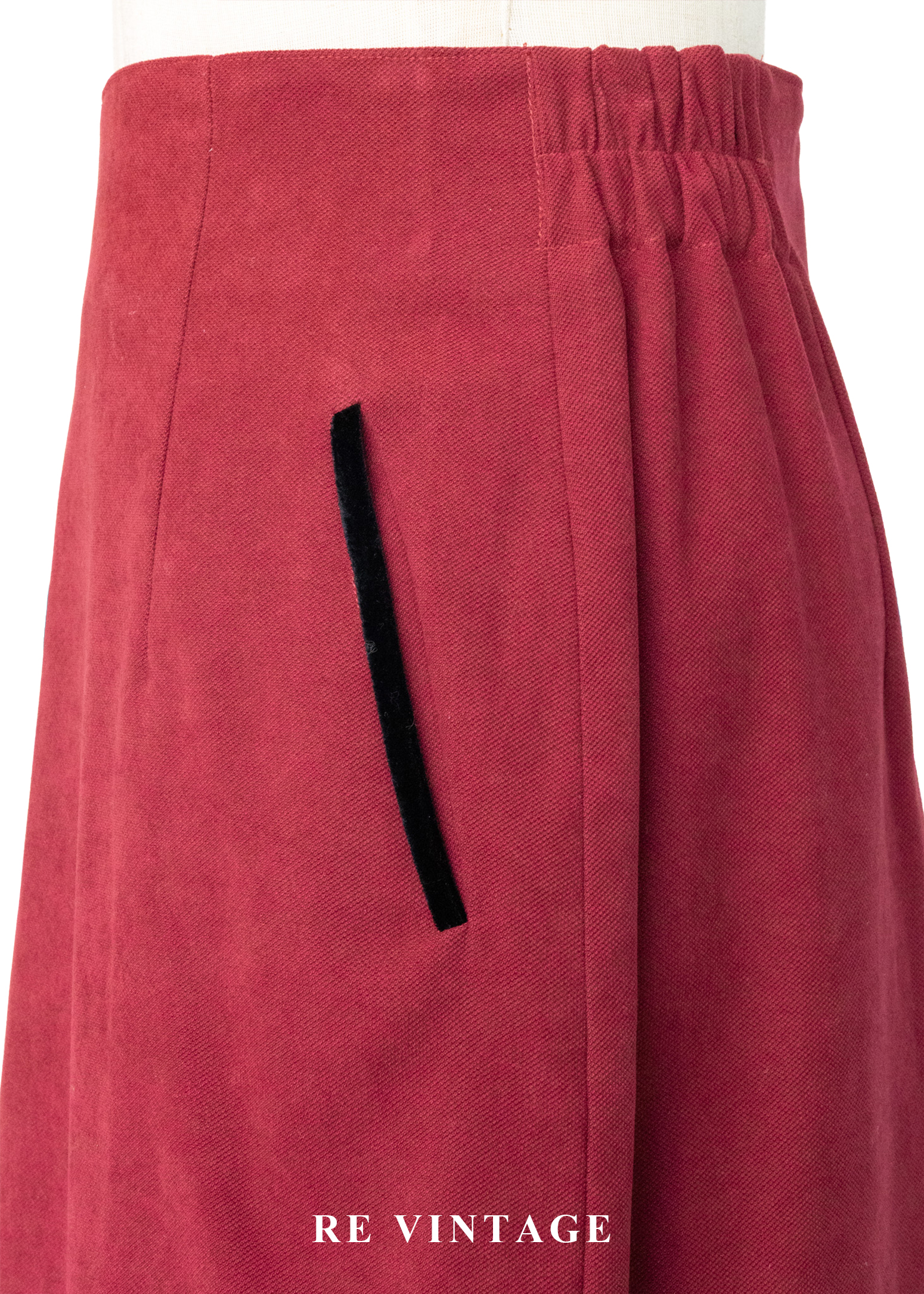 質感單品 - 磚紅色俐落剪裁的都市美裙(24-27")7