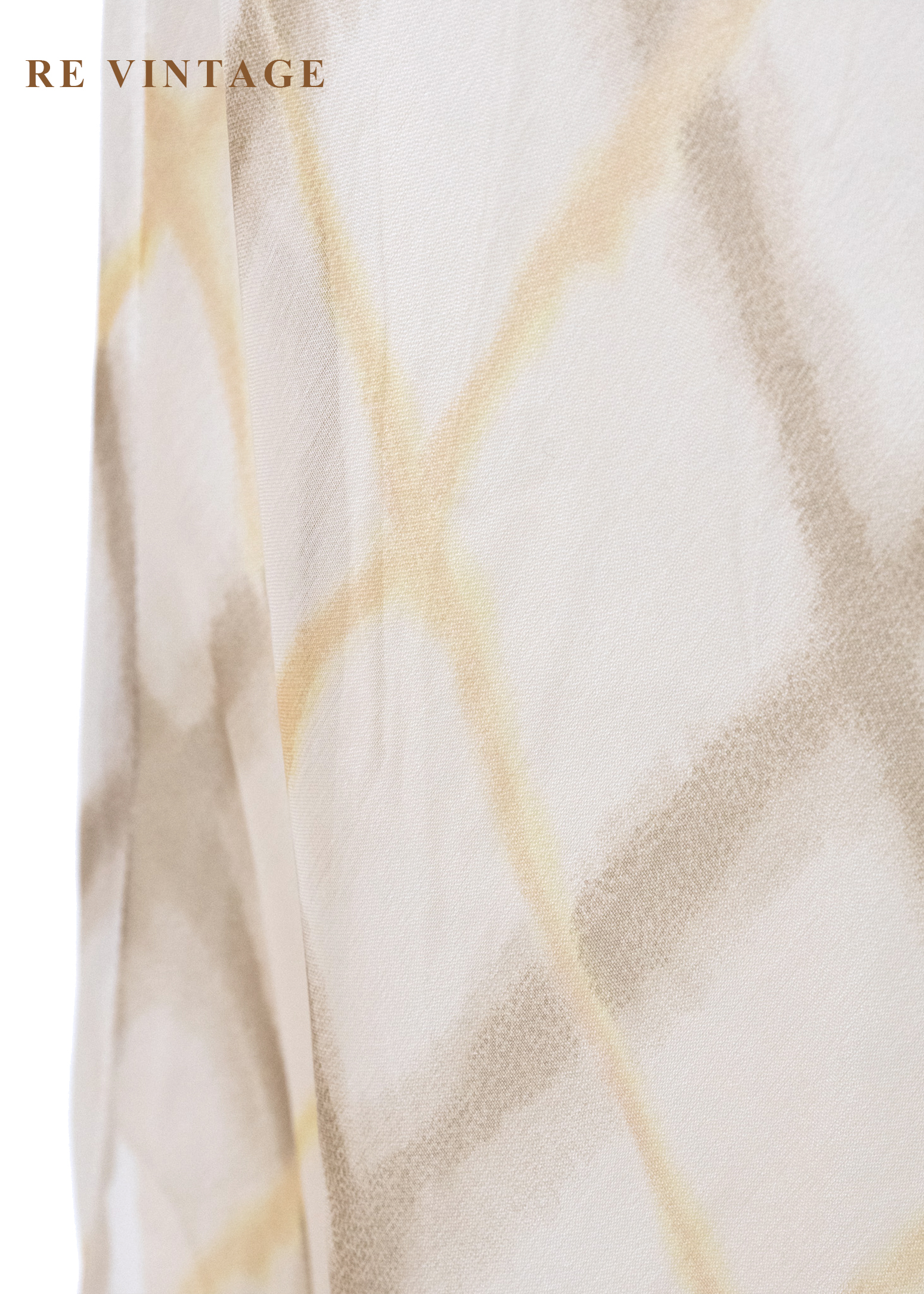 奶油雲階菱格紋氣質洋裝7