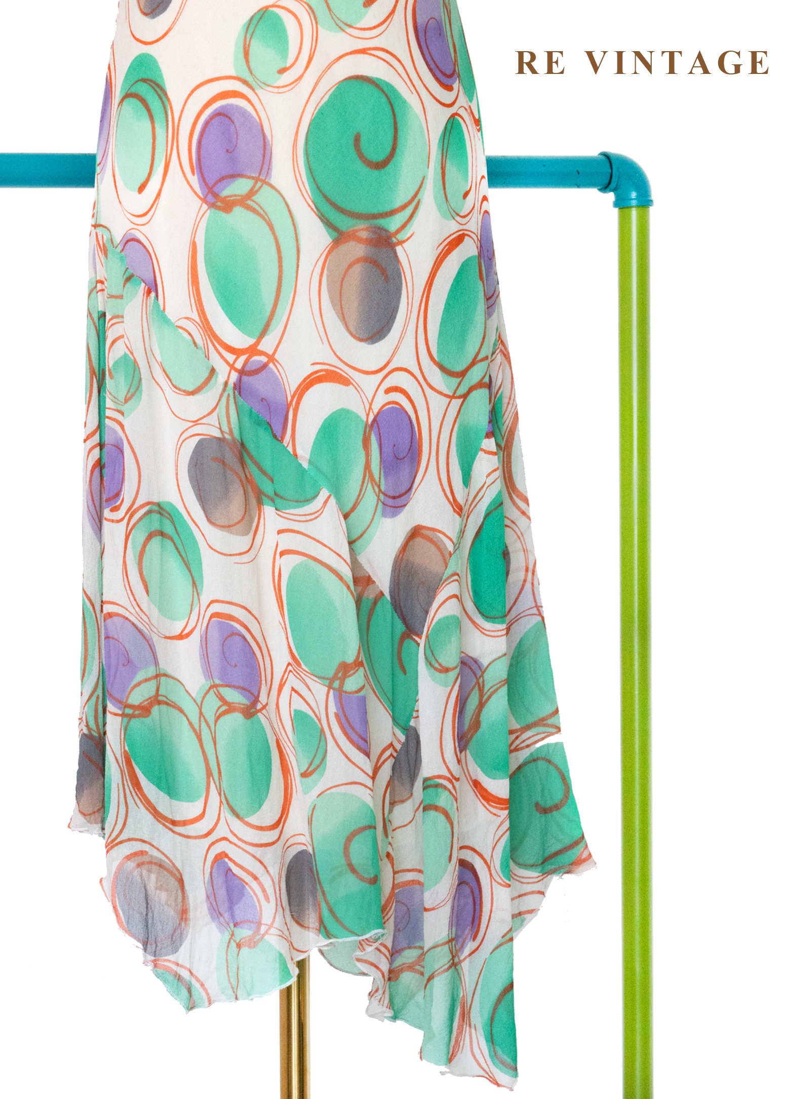 奇幻冒險 - 迷幻漩渦隨性塗鴉洋裝4