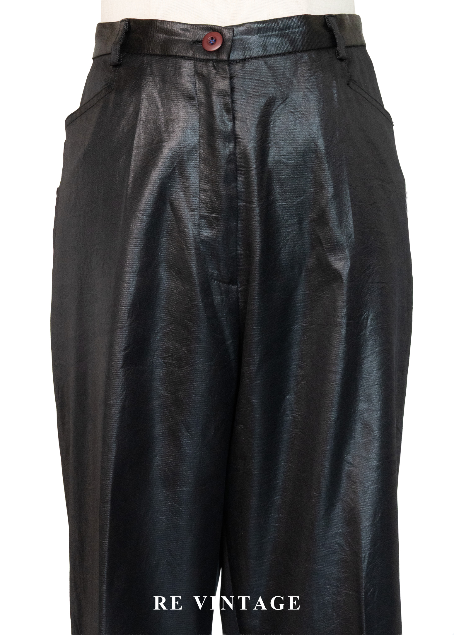 微高光感仿皮革長褲(27.5")3