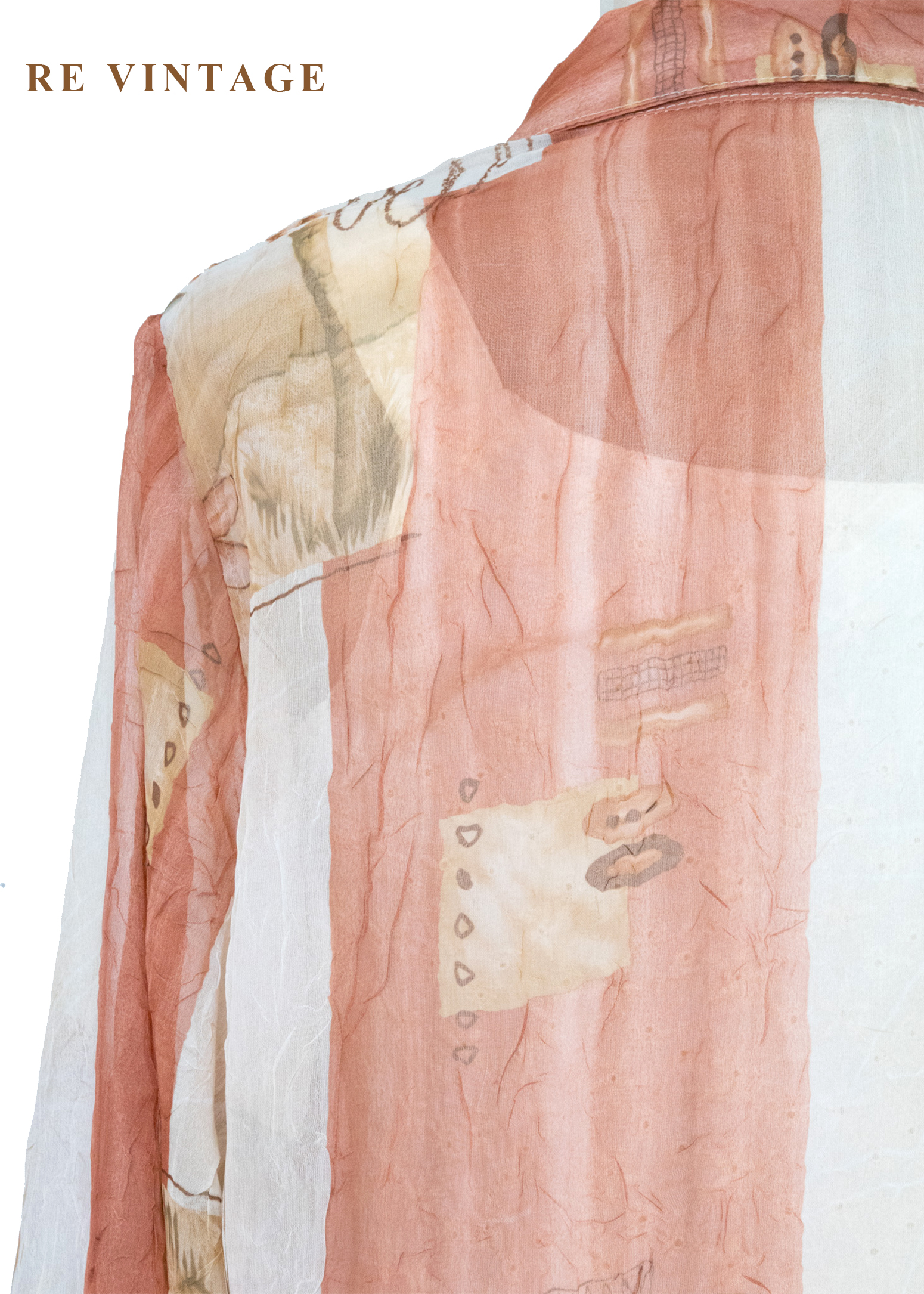 午後藝廊莫內色調透膚襯衫12