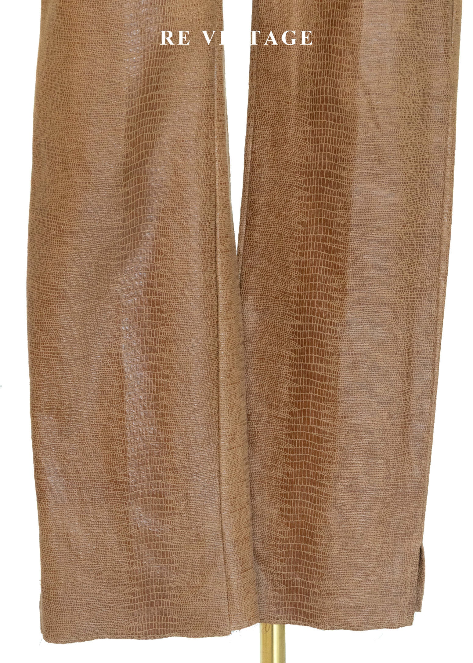 曠野的餘暉仿蛇紋壓紋長褲(~26")7