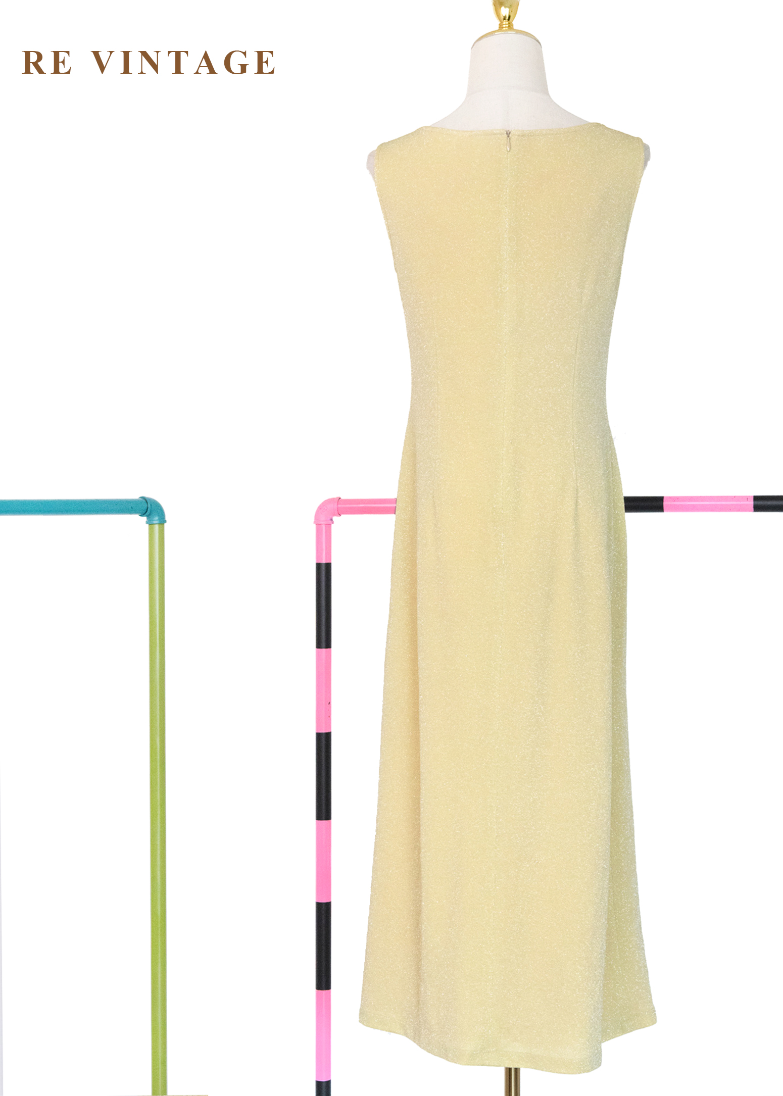 質感單品 - 淡黃的慢半拍時刻閃亮洋裝10