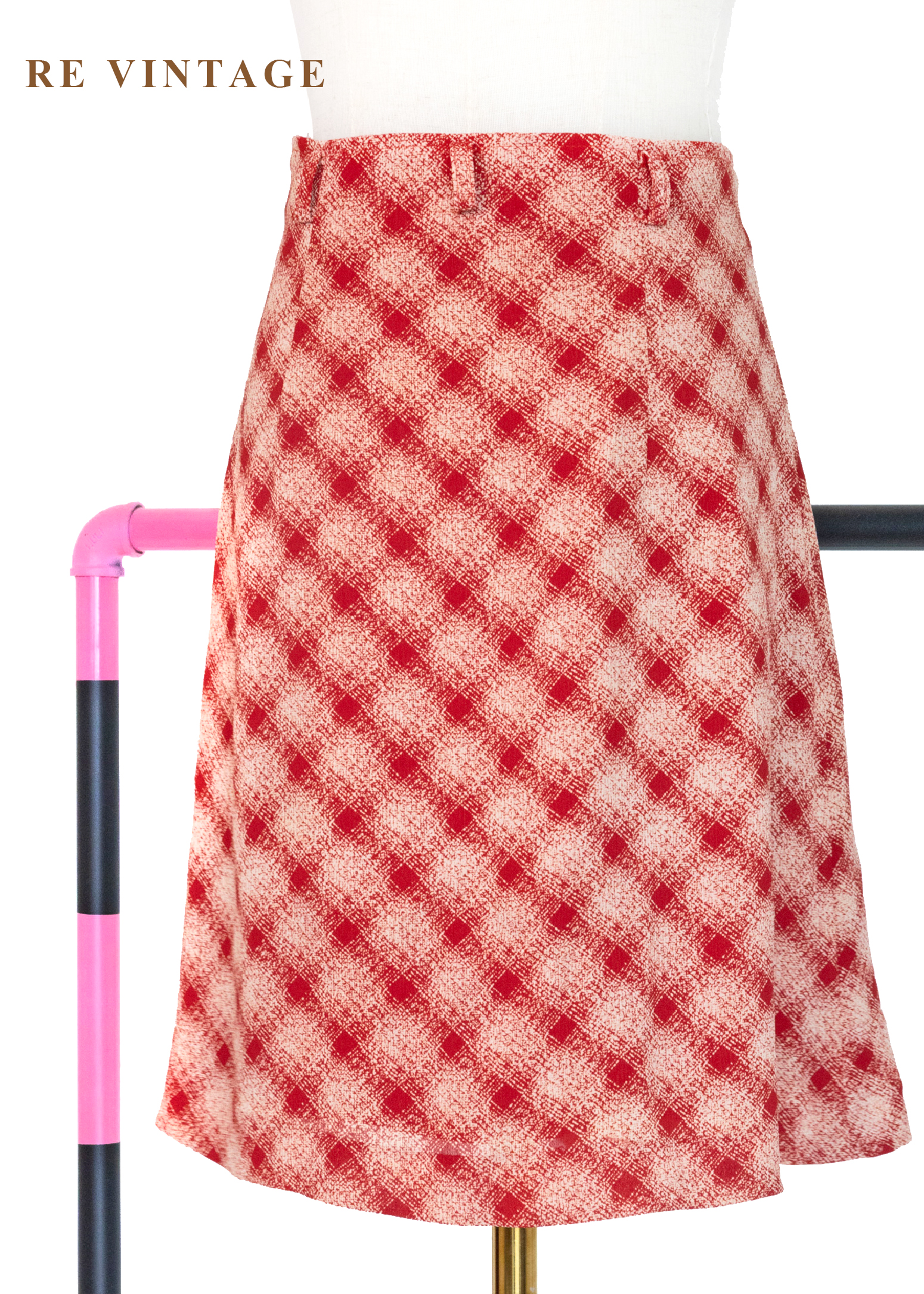Scarlet checks 暖紅格調短裙 (27")6