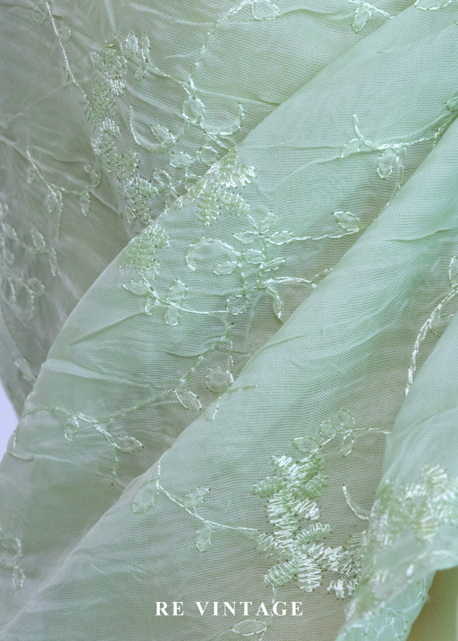盛夏的酪梨氣泡水抓縐抽繩背心7