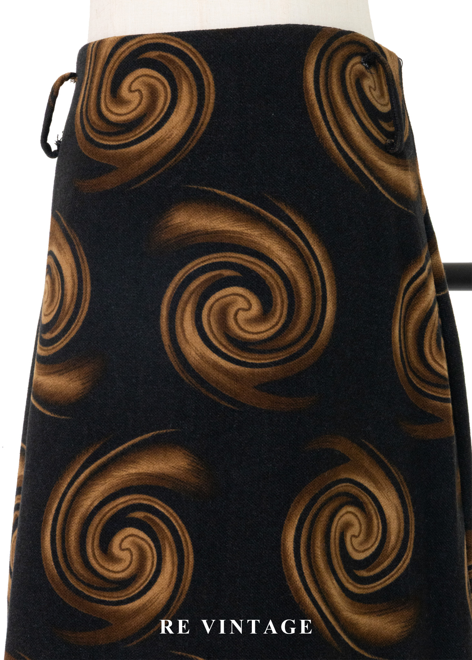 黑金宇宙漩渦秋冬美裙 (28")3